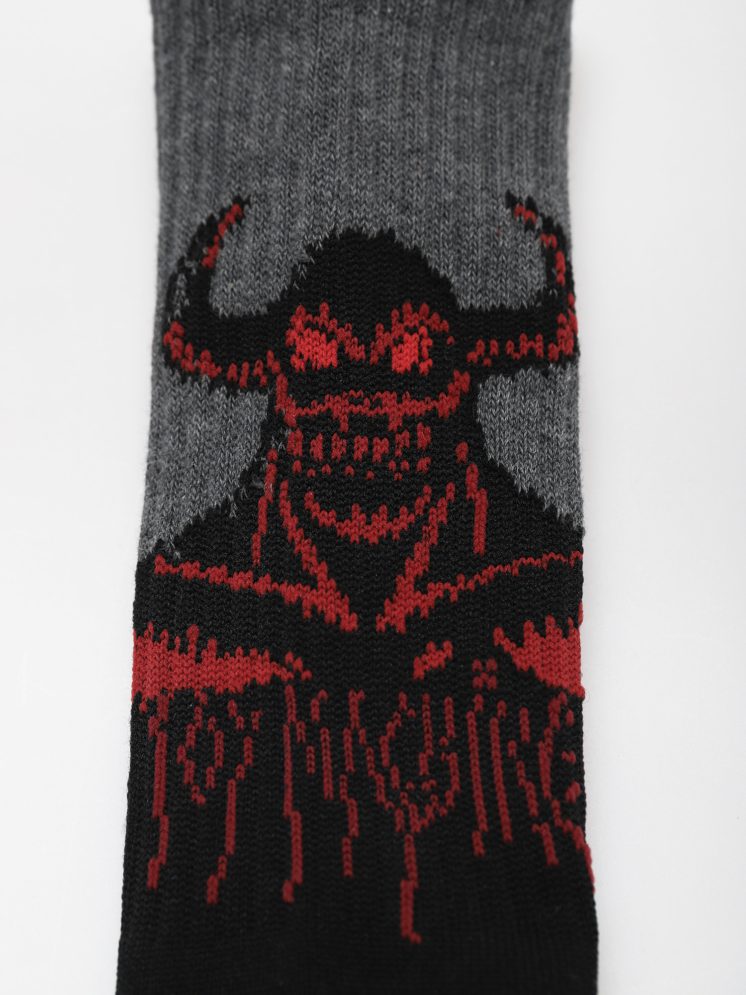 Ponožky Toy Machine Hell Monster Crew (grey/black)