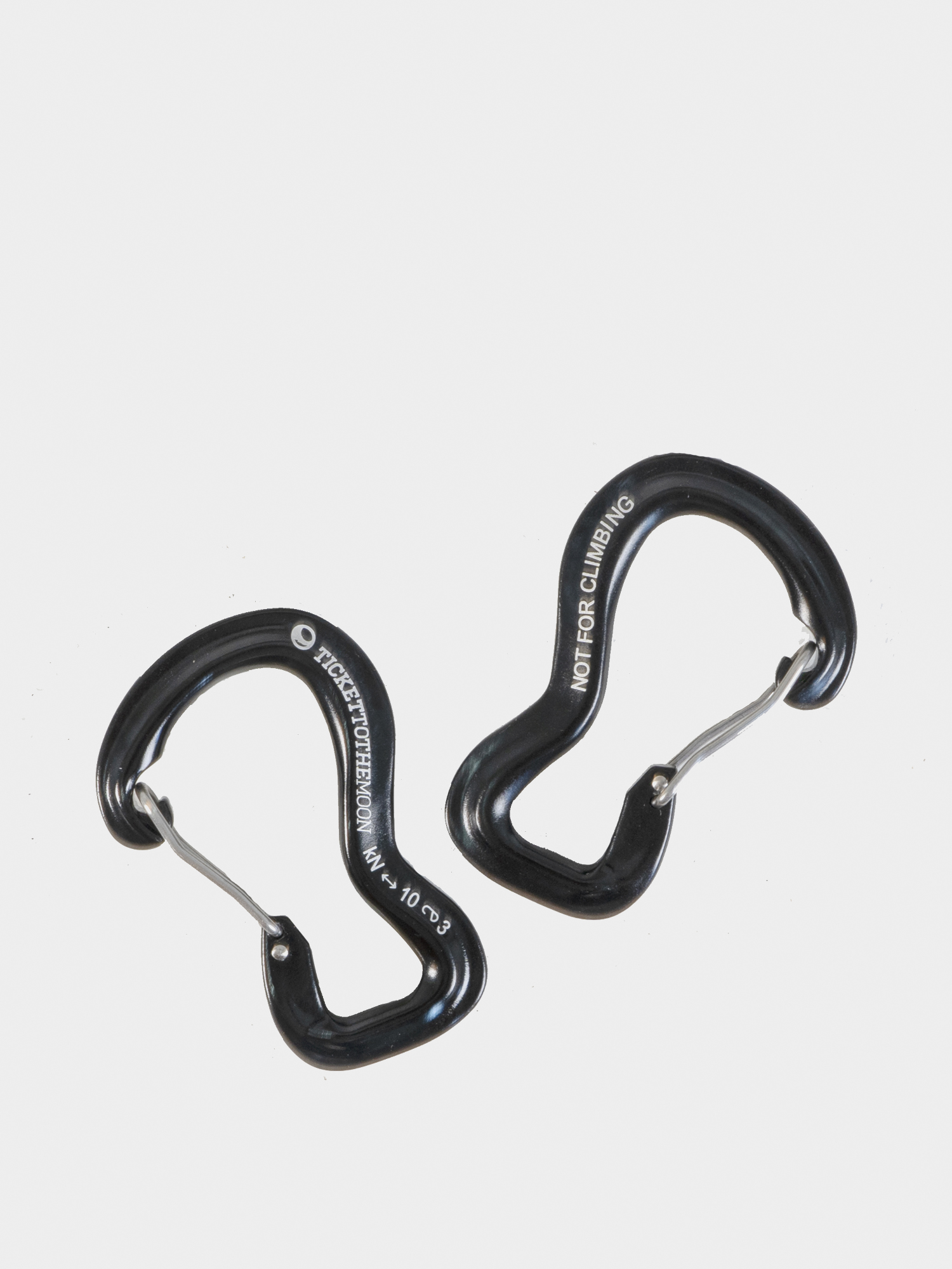 Karabina pro montáž houpacích sítí Ticket To The Moon 10KN 2Pk (black)