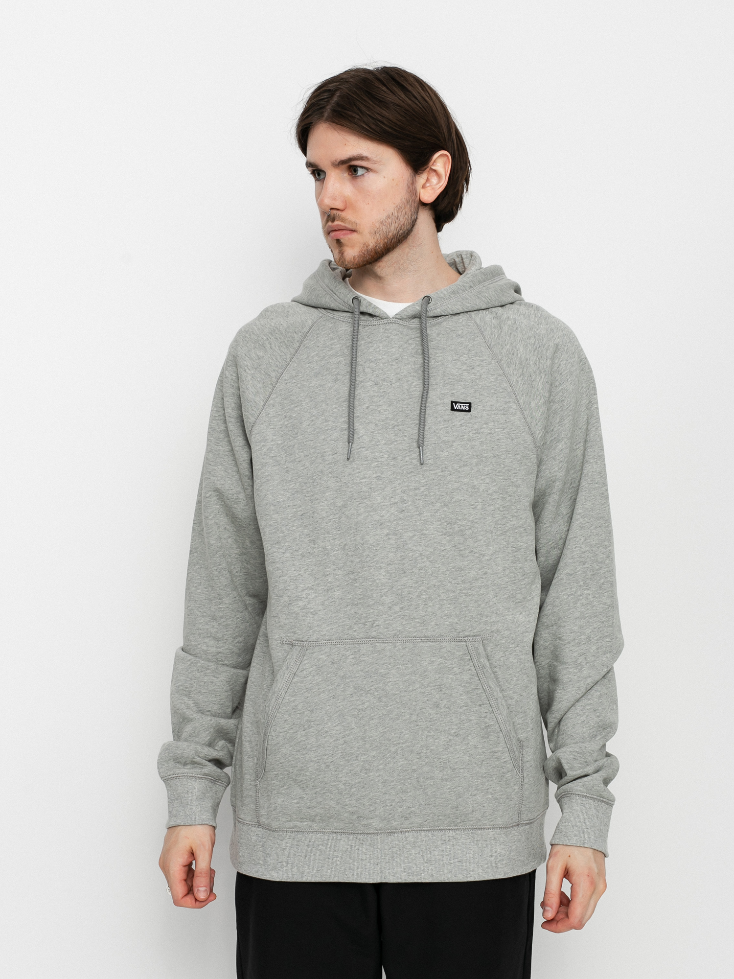 Mikina s kapucí Vans Versa Standard HD (cement heatherotw patch/)