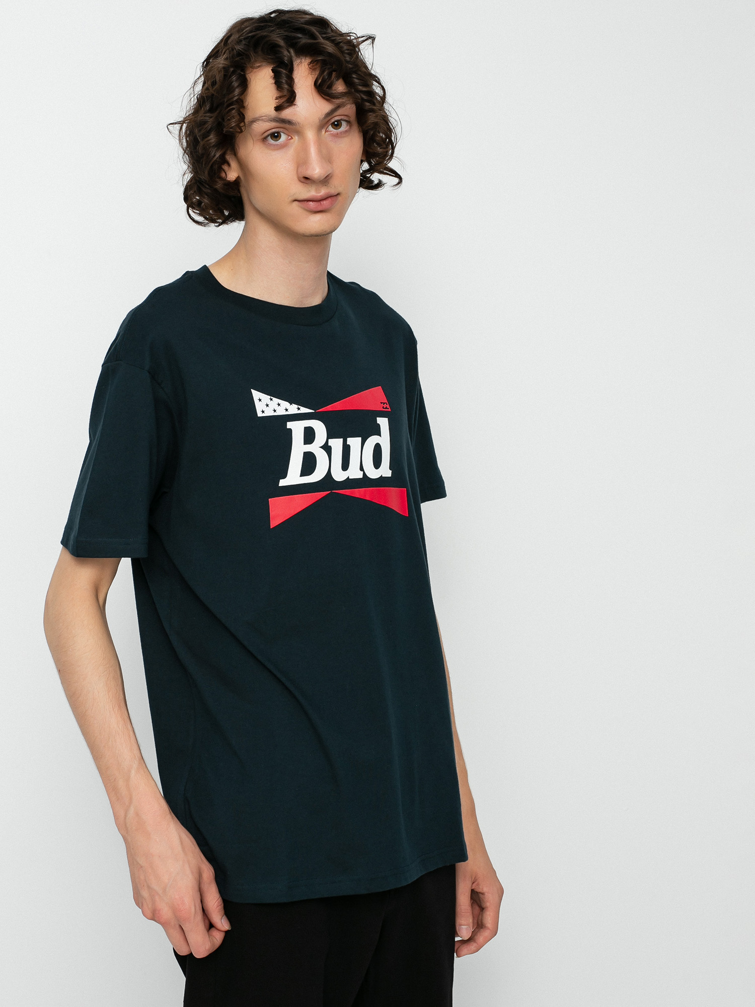 Tričko Billabong X Budweiser Flag (navy)