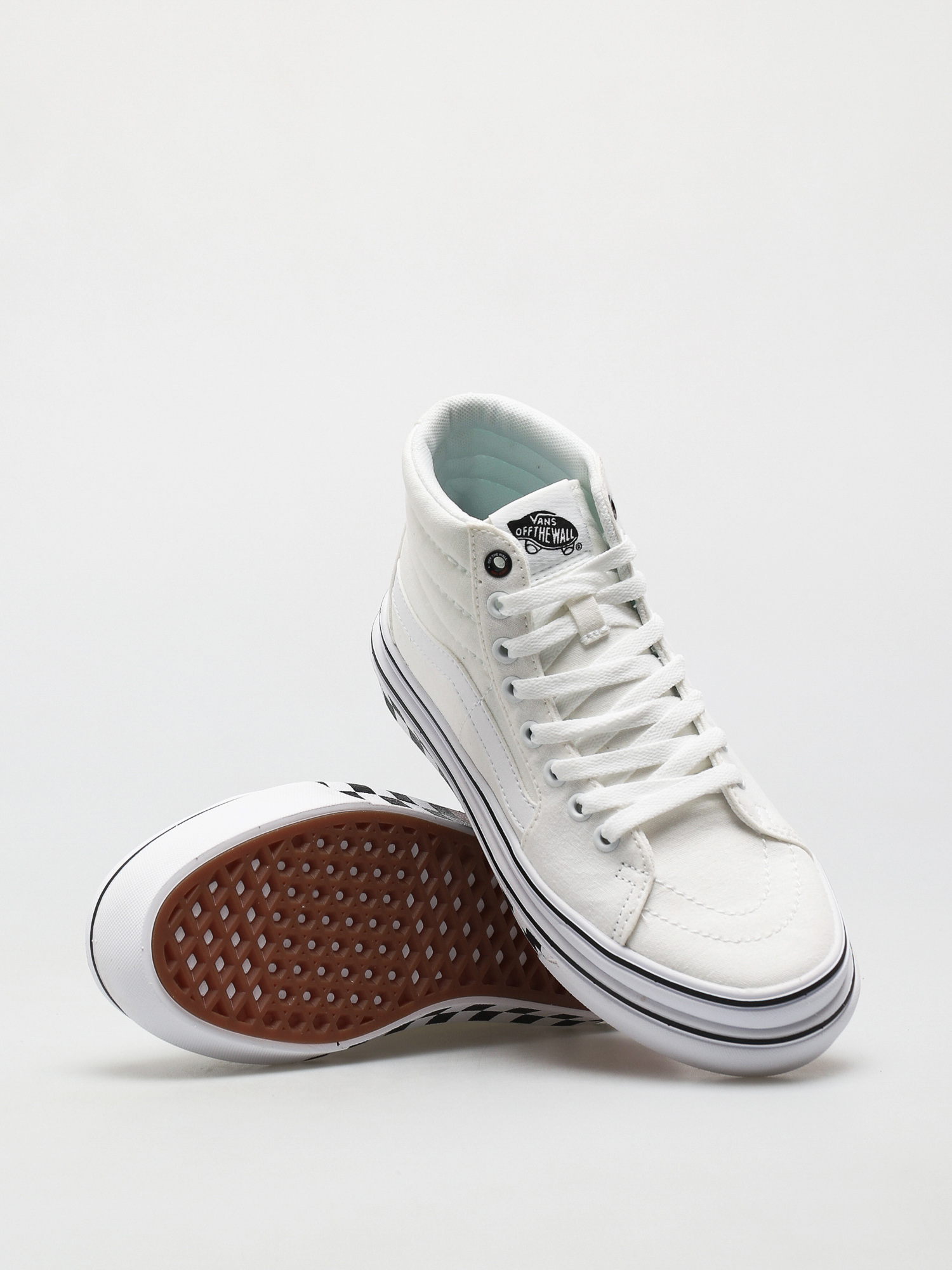 Boty Vans Super Comfycush Sk8 Hi (canvas/true white/black)