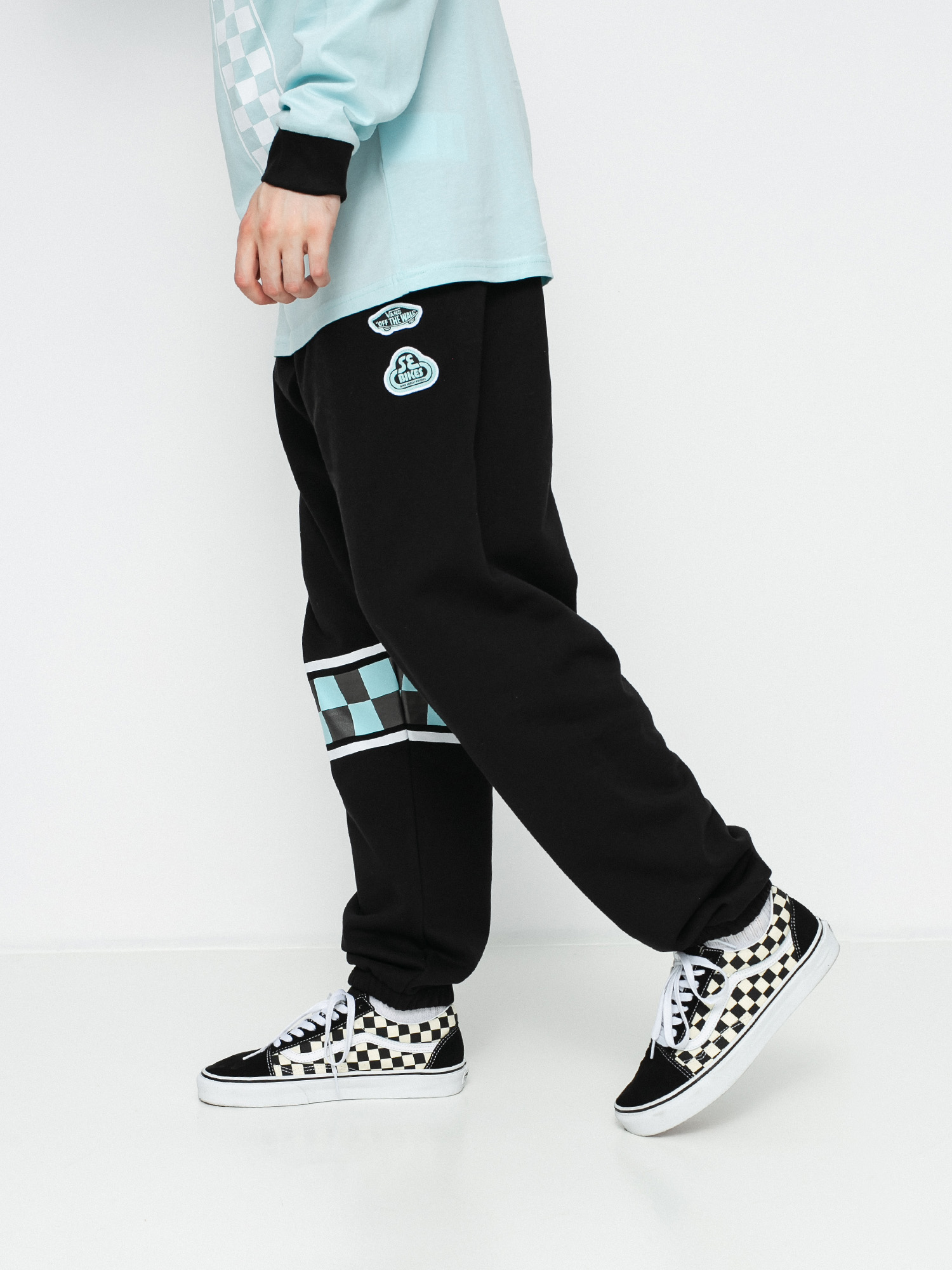 Kalhoty Vans X Se Bikes Relaxed Fleece (se bikes/black)