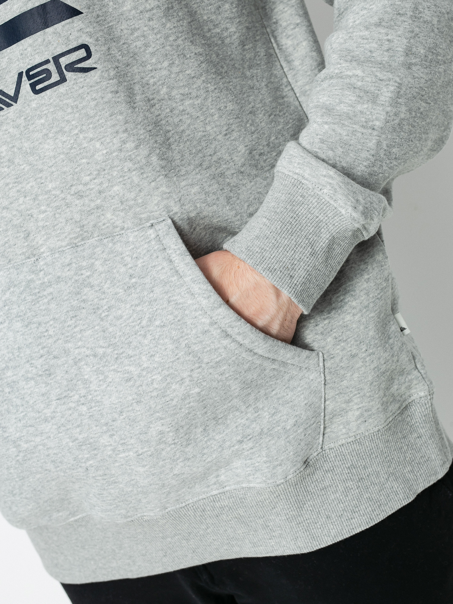 Mikina s kapucí Quiksilver Big Logo HD (athletic heather)