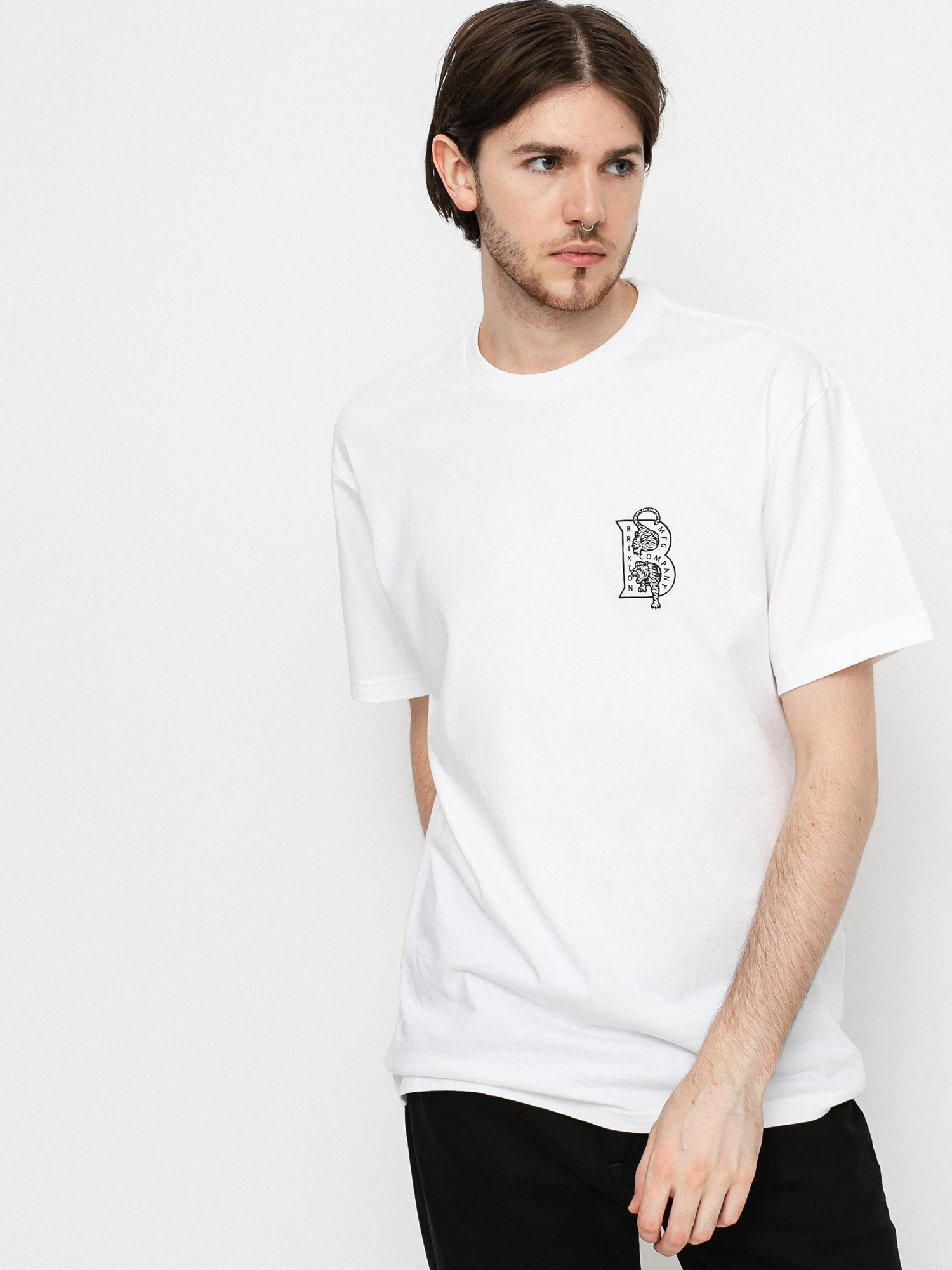 Tričko Brixton Crawler (white)