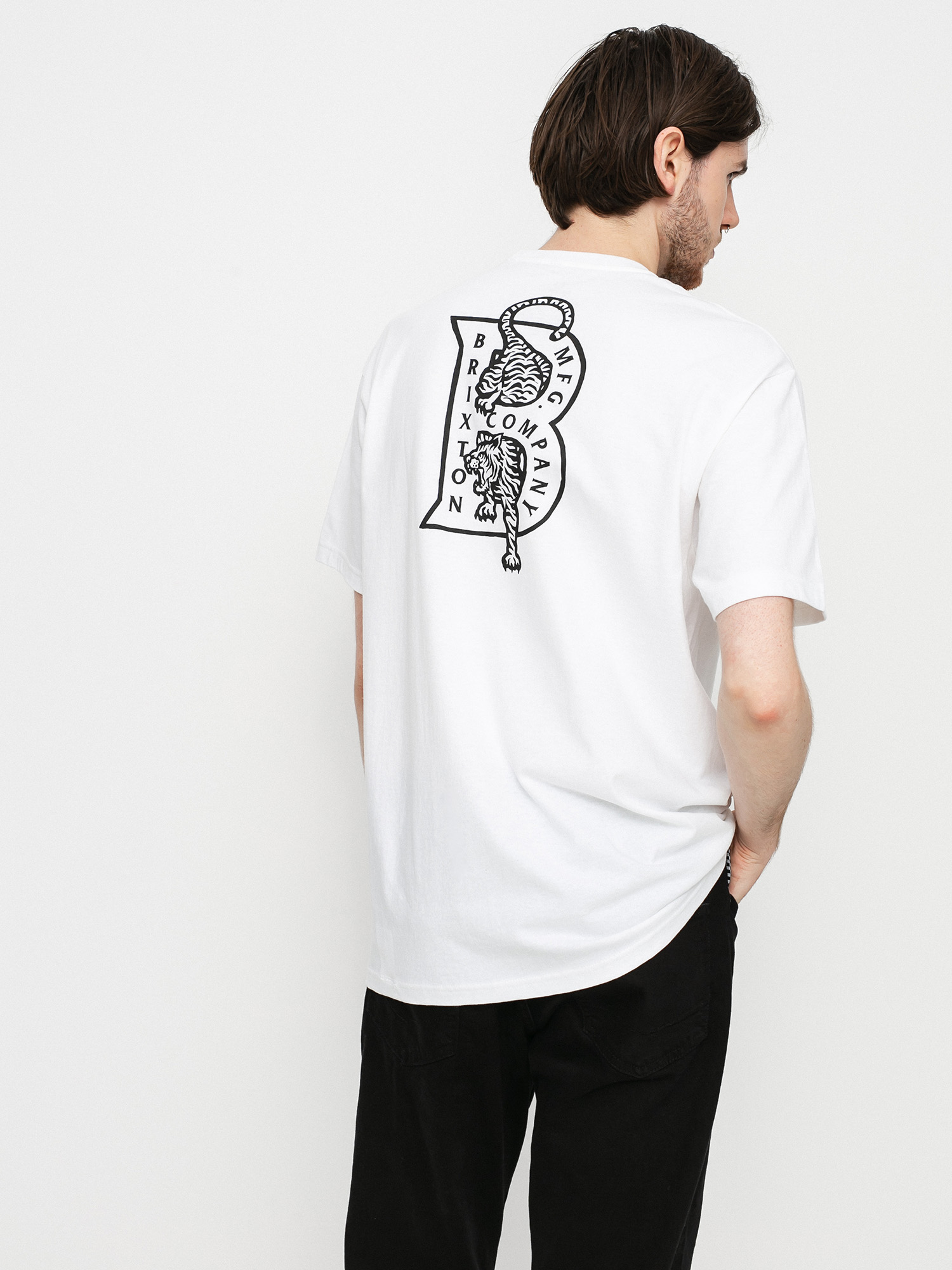 Tričko Brixton Crawler (white)