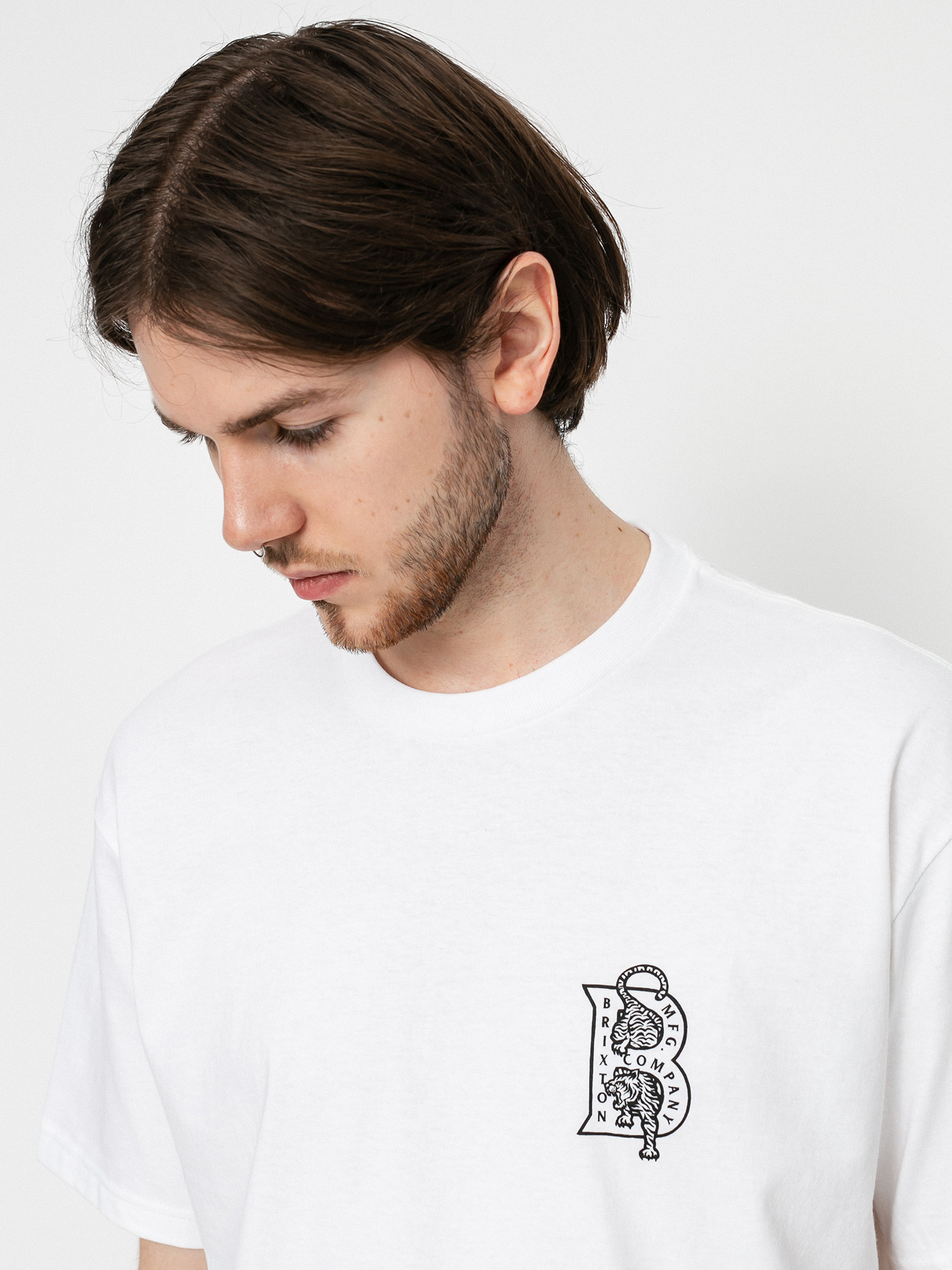 Tričko Brixton Crawler (white)