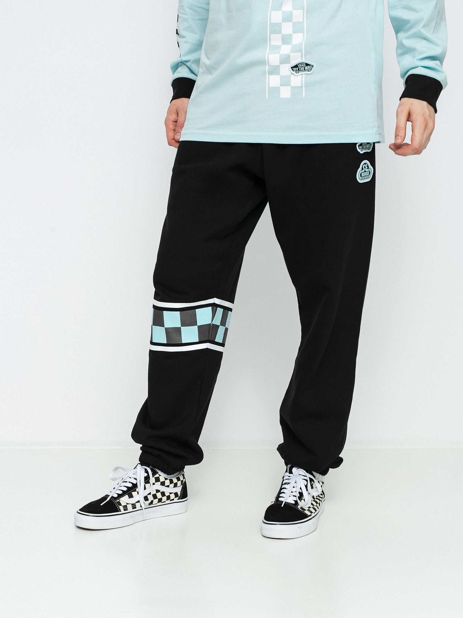 Kalhoty Vans X Se Bikes Relaxed Fleece (se bikes/black)