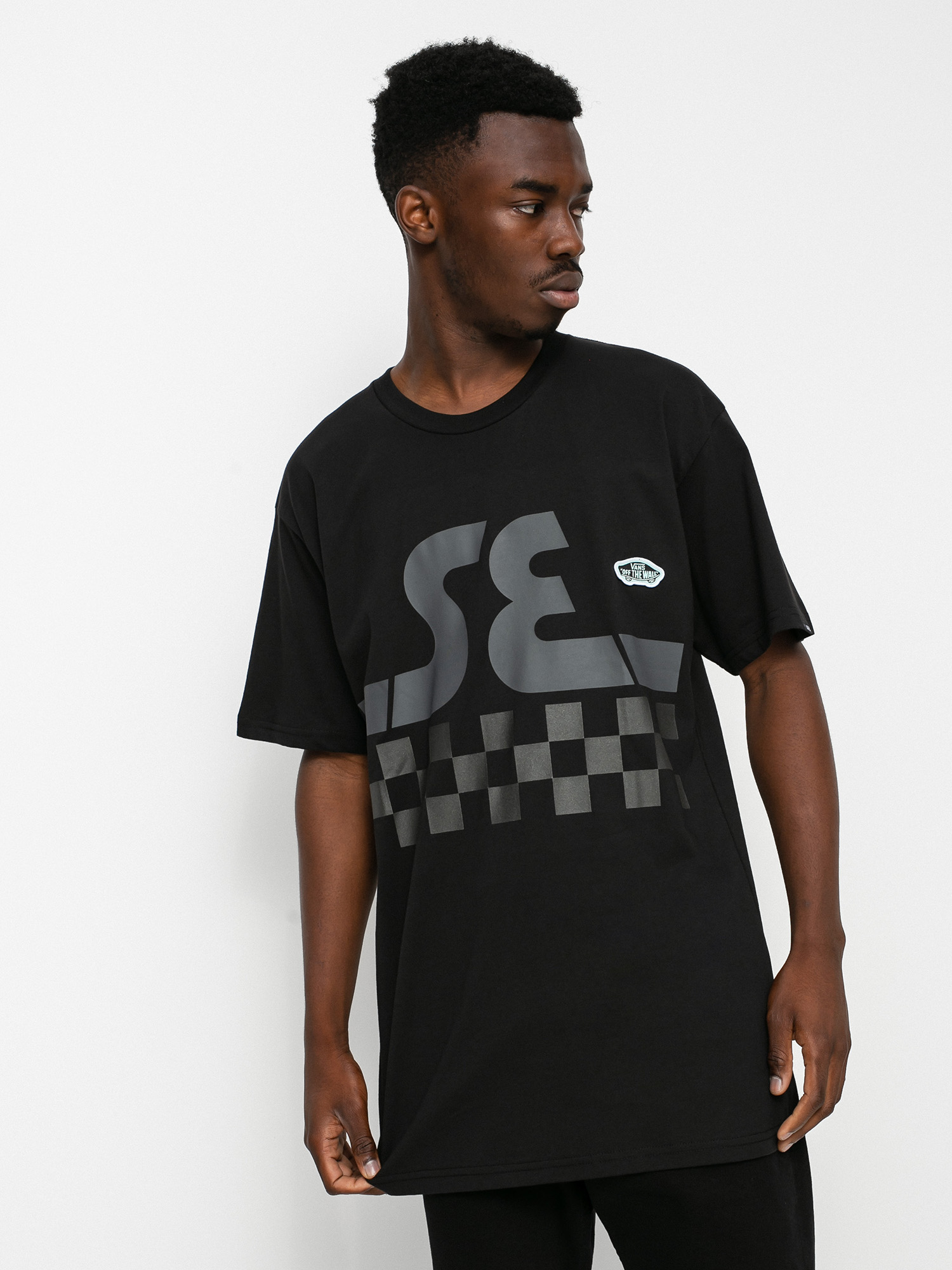 Tričko Vans X Se Bikes Checker (se bikes/black)