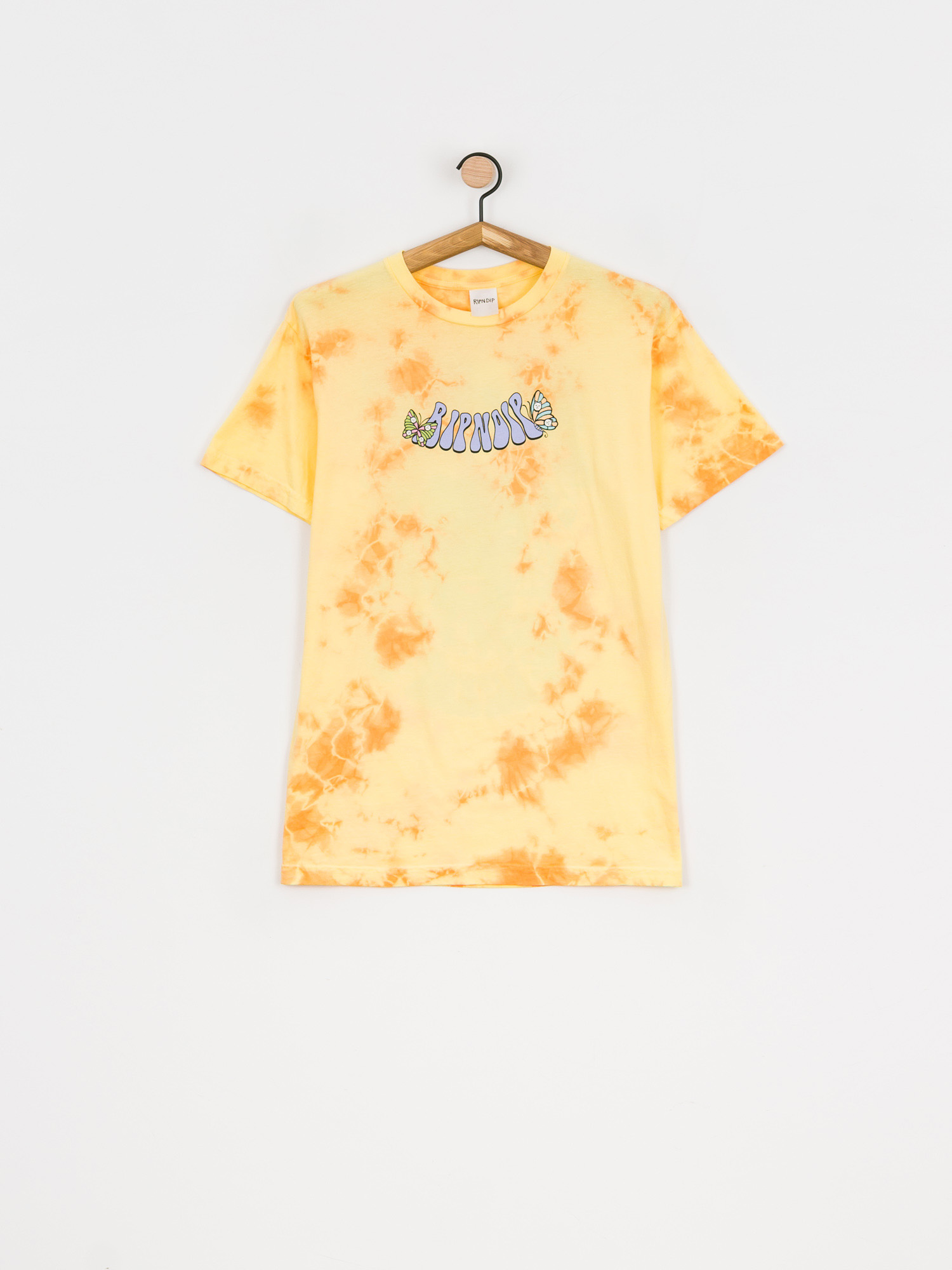 Tričko RipNDip Think Factory (gold/orange cloud wash)