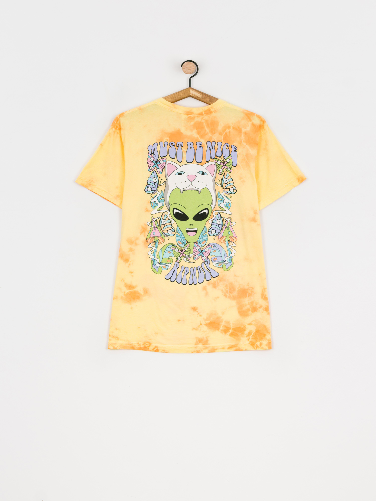 Tričko RipNDip Think Factory (gold/orange cloud wash)