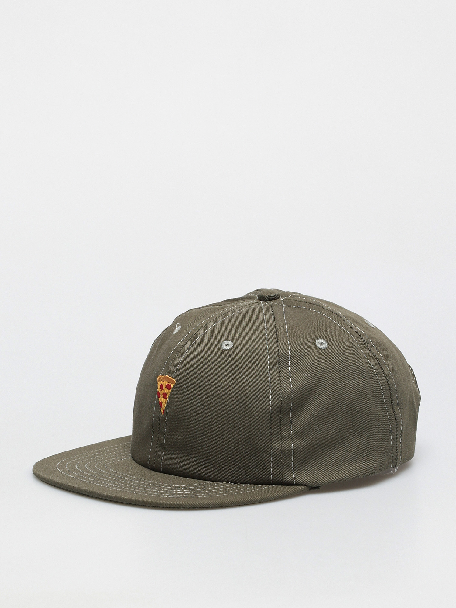 Kšiltovka  Pizza Skateboards Emoji 6 Panel (olive green)