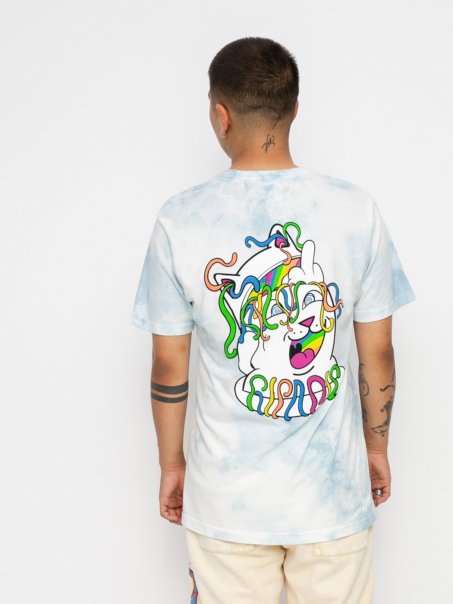 Tričko RipNDip Acid Playdo (light blue cloud wash)