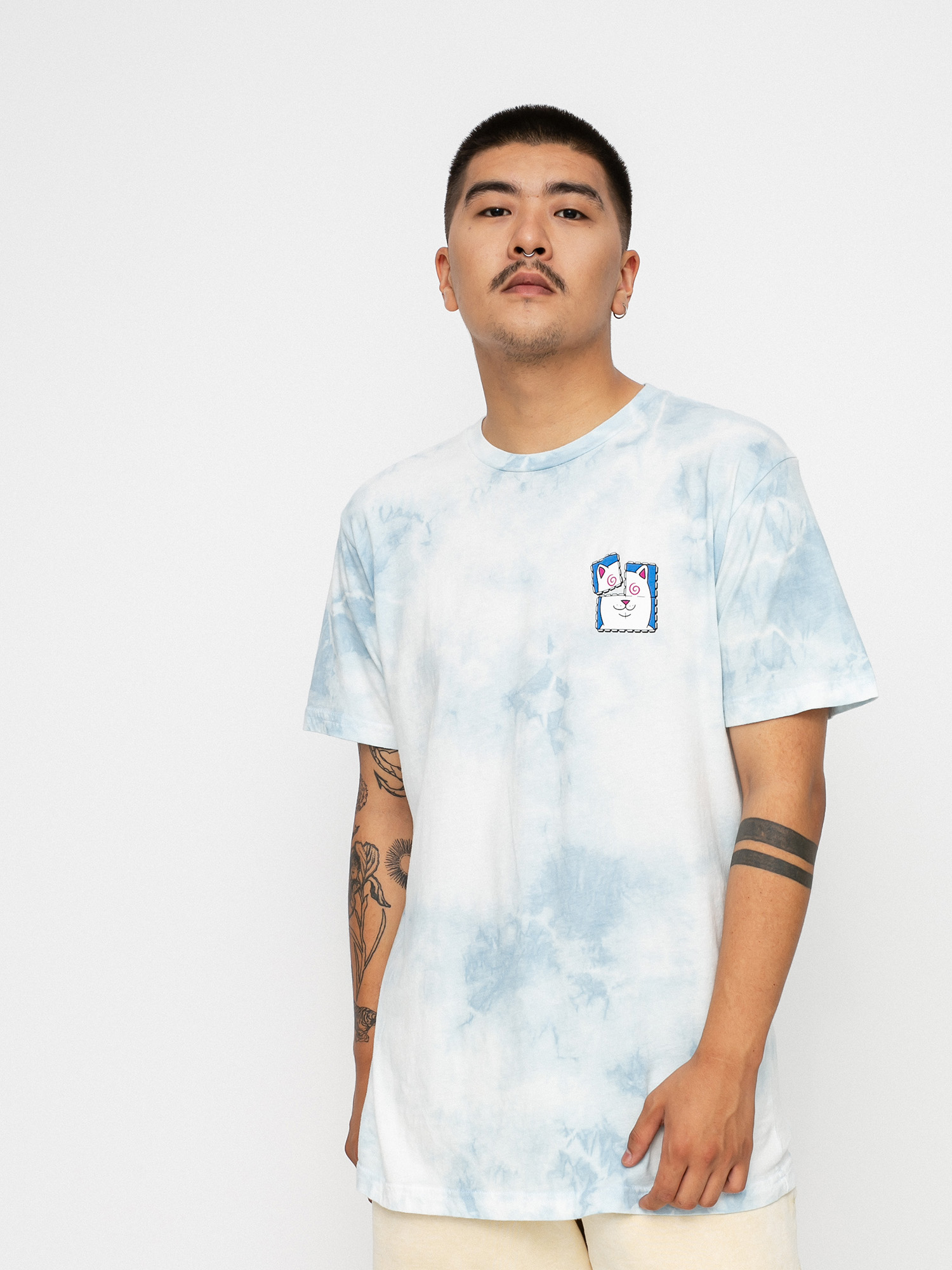 Tričko RipNDip Acid Playdo (light blue cloud wash)