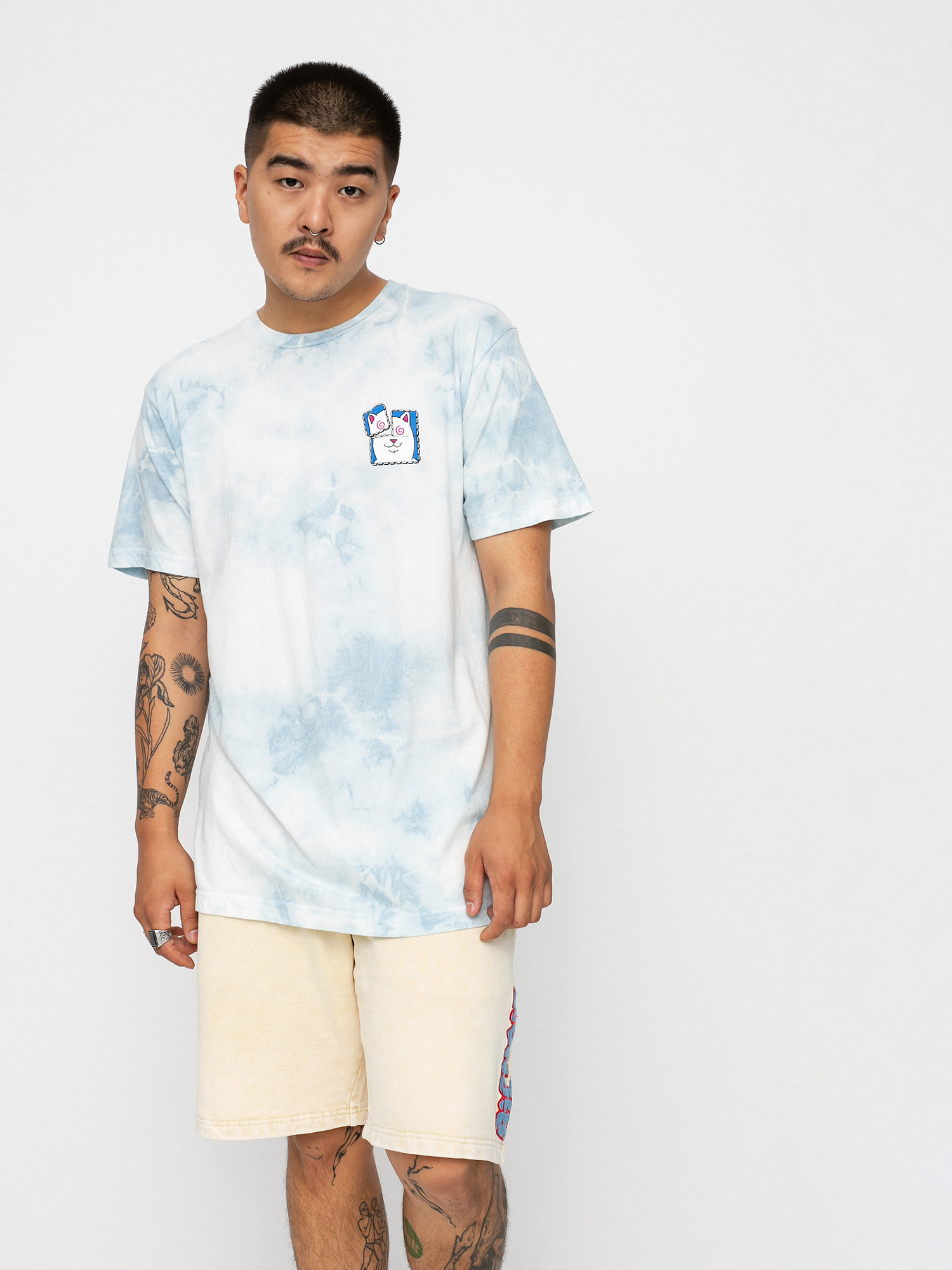 Tričko RipNDip Acid Playdo (light blue cloud wash)