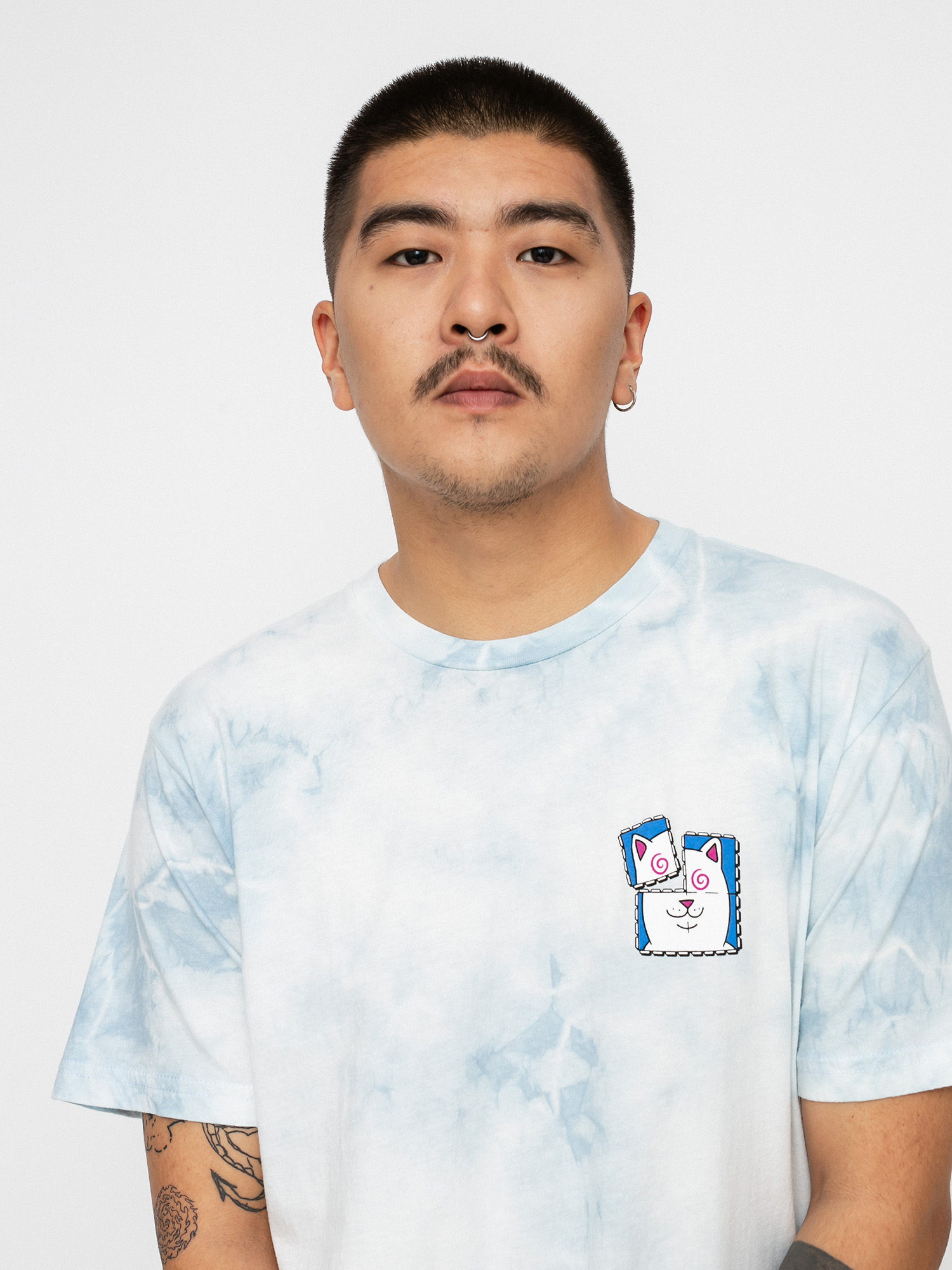 Tričko RipNDip Acid Playdo (light blue cloud wash)