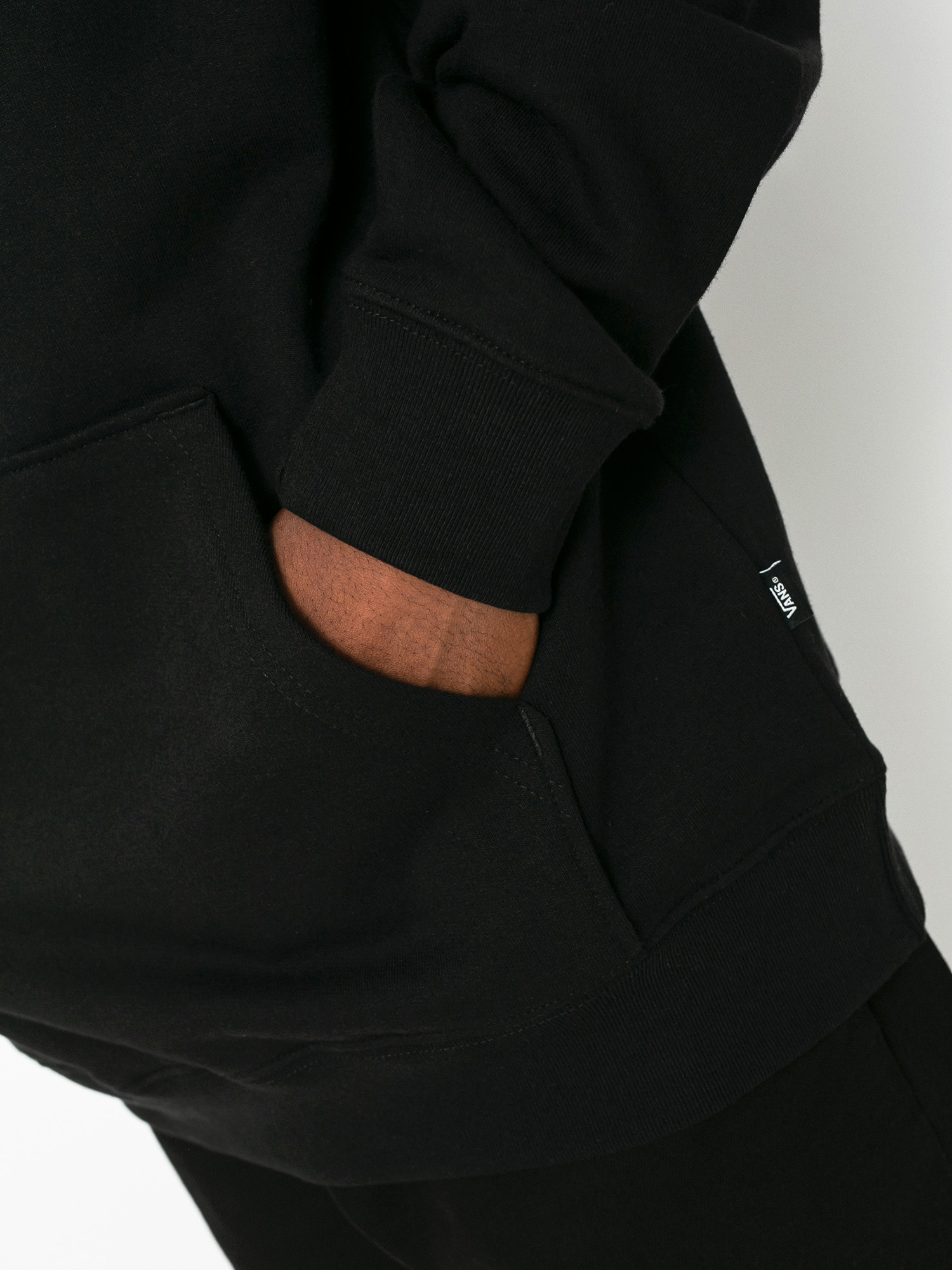 Mikina s kapucí Vans Classic HD (black/white)