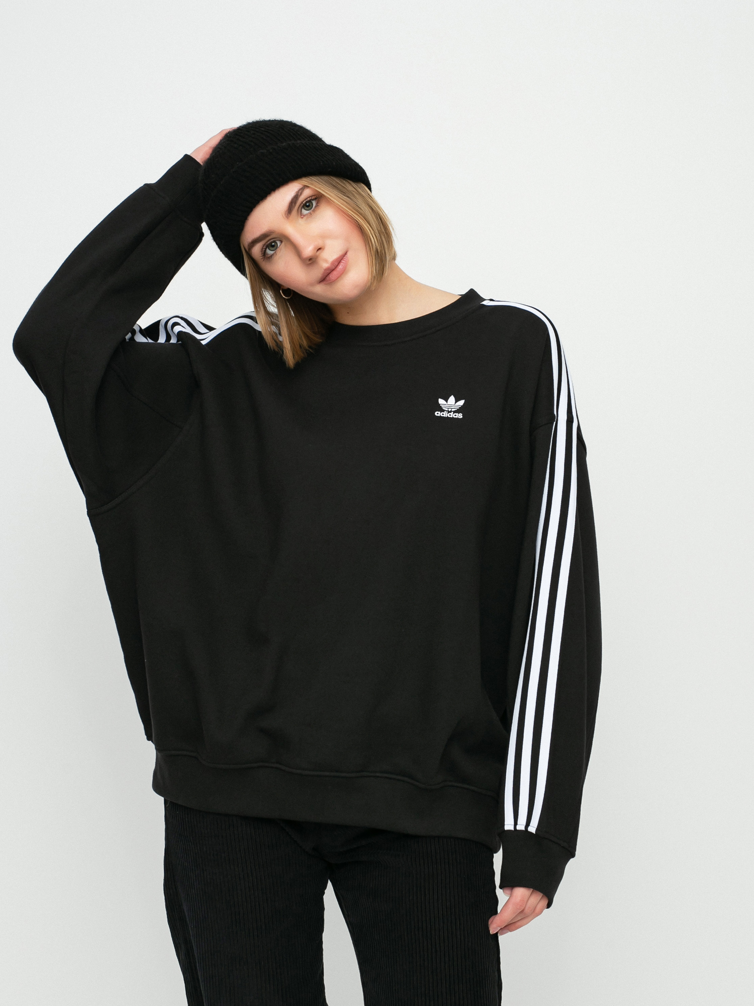 Mikina adidas Originals Oversize Trefoil Wmn (black)