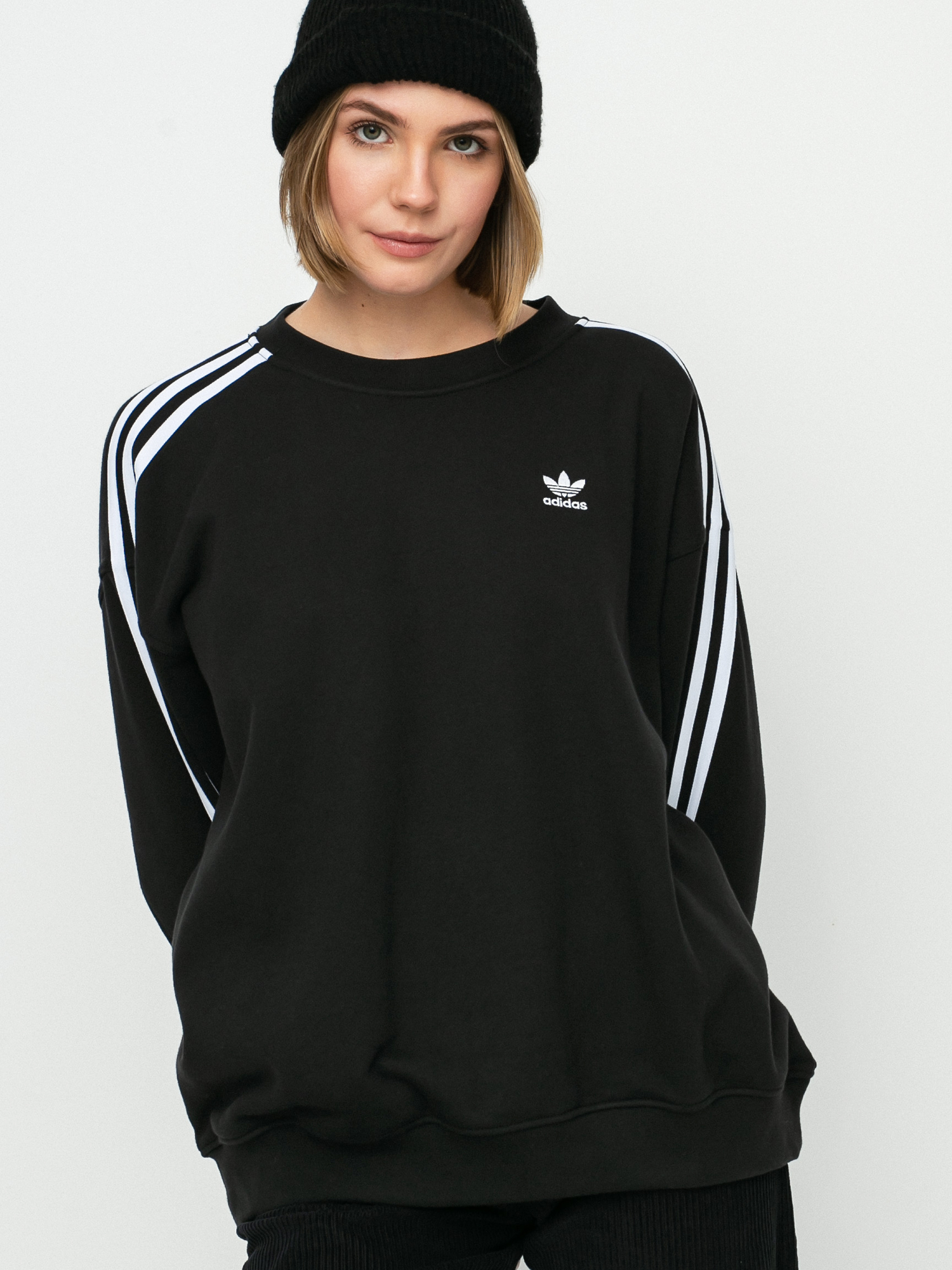 Mikina adidas Originals Oversize Trefoil Wmn (black)
