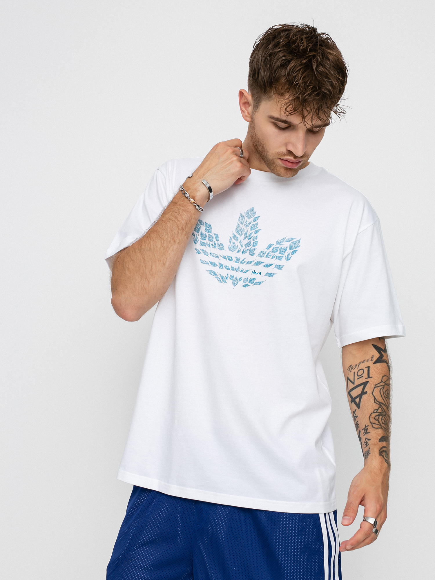 Tričko adidas Nora G (white/sonaqu)