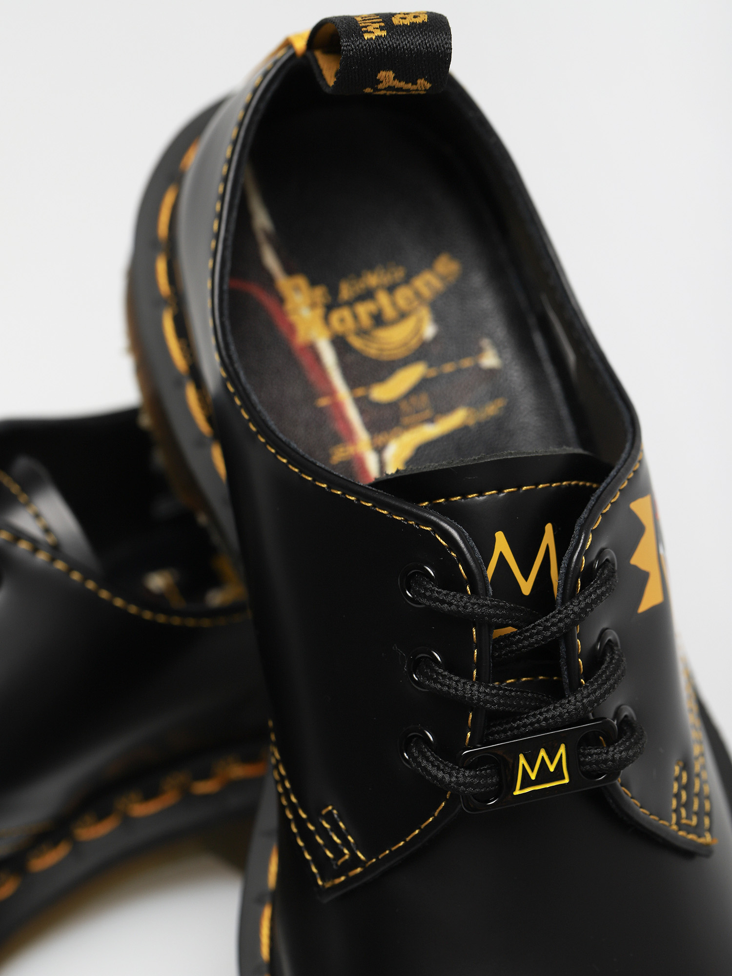 Boty Dr. Martens 1461 Basquiat (backhand and smooth black)