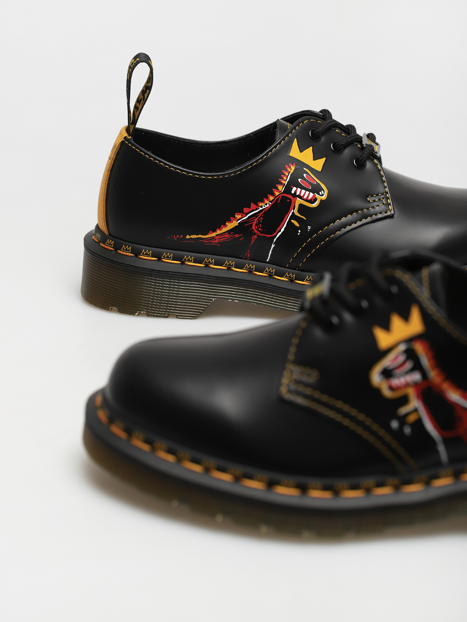 Boty Dr. Martens 1461 Basquiat (backhand and smooth black)