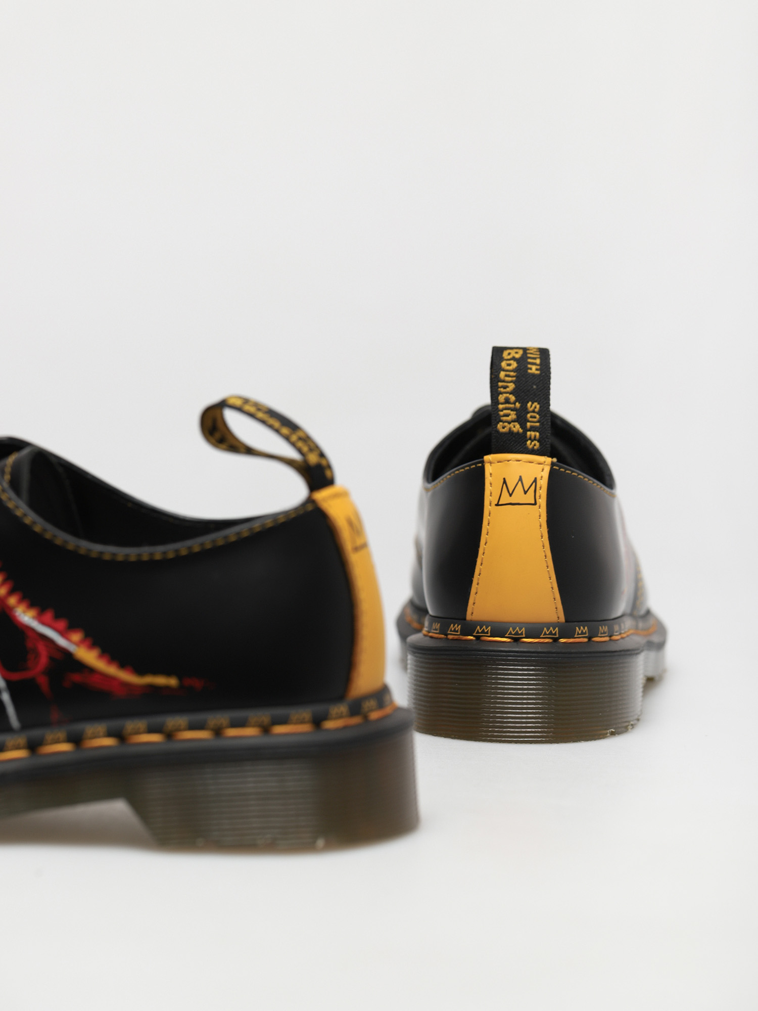 Boty Dr. Martens 1461 Basquiat (backhand and smooth black)