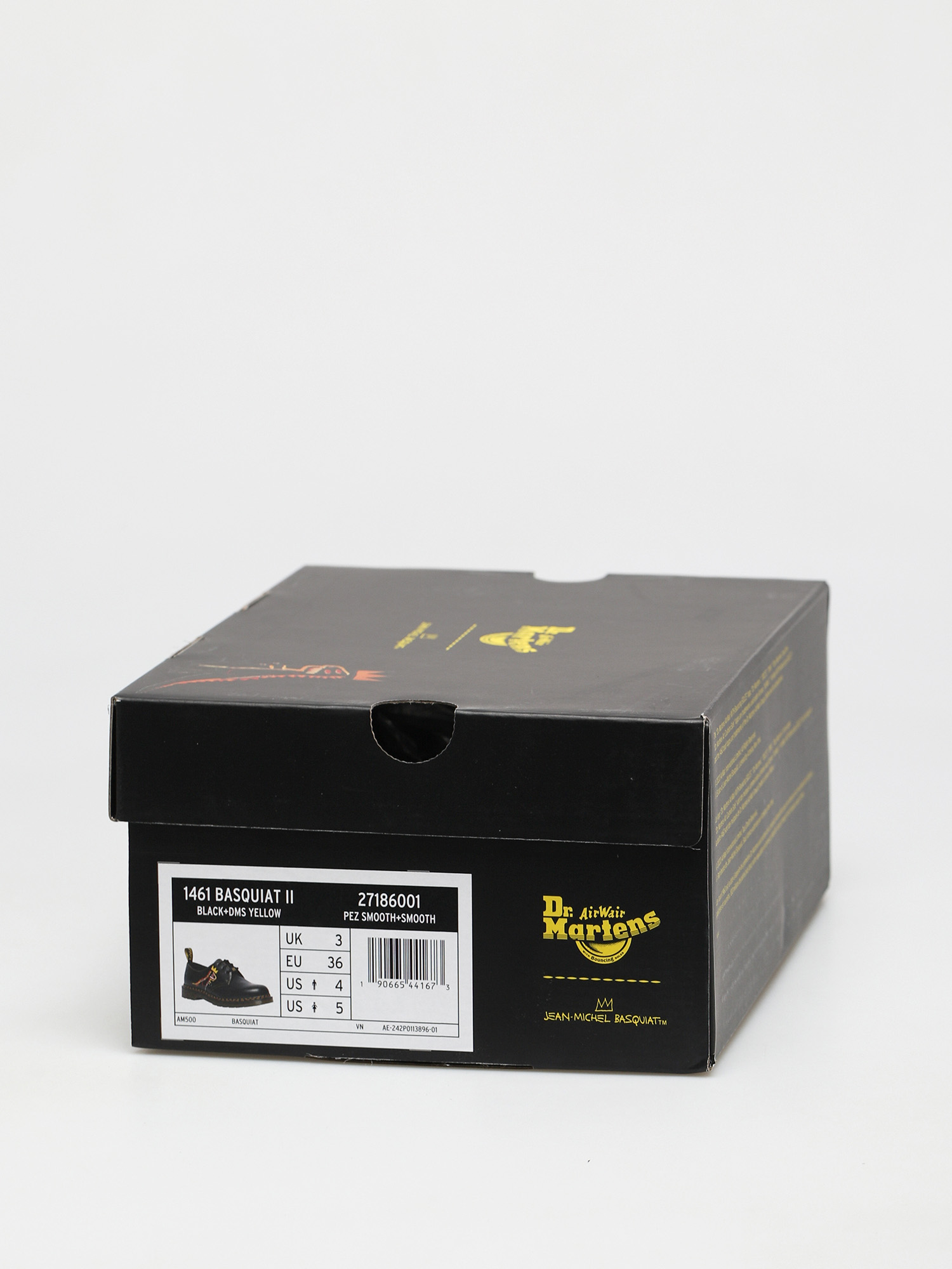 Boty Dr. Martens 1461 Basquiat (backhand and smooth black)