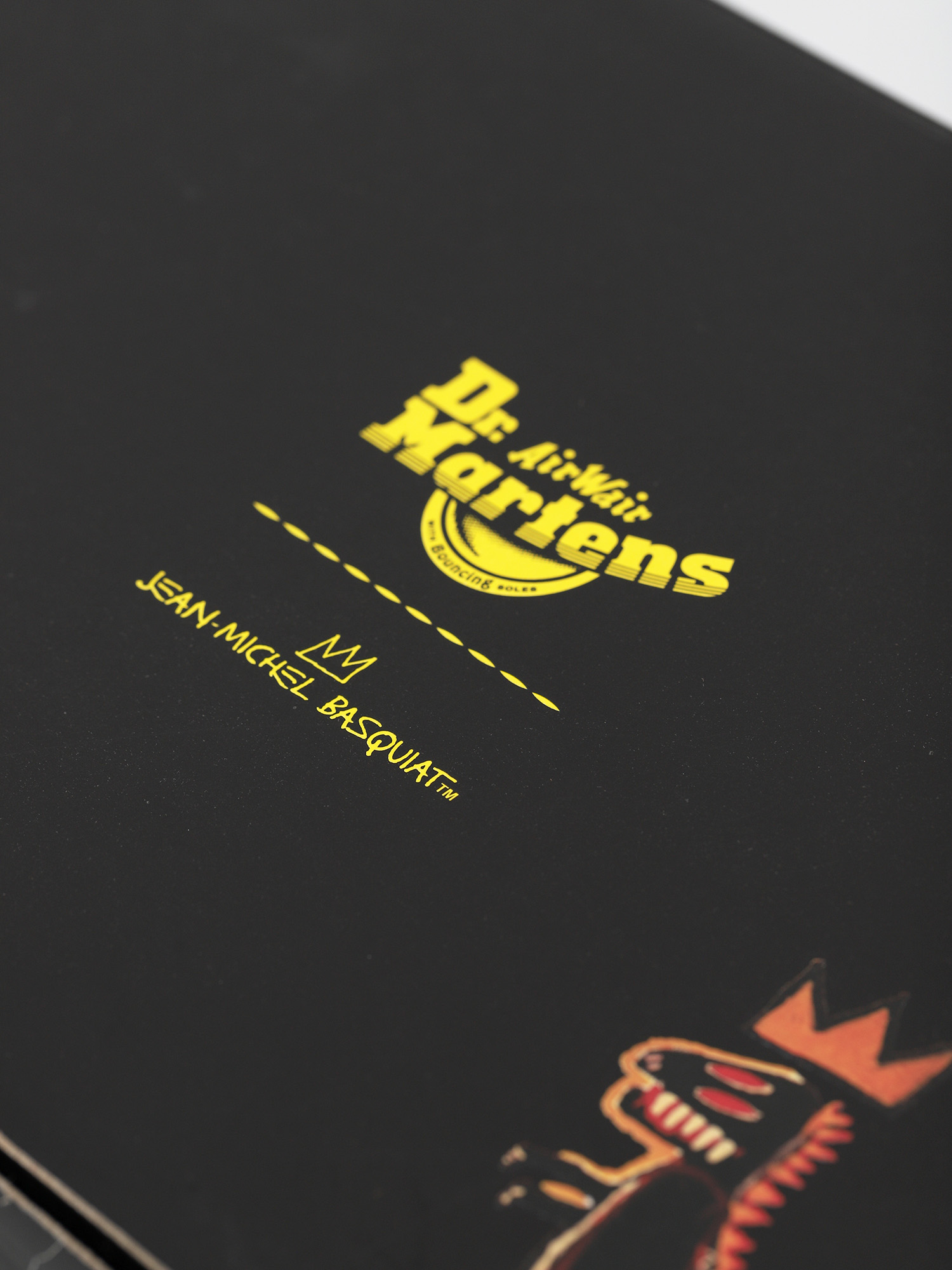 Boty Dr. Martens 1461 Basquiat (backhand and smooth black)