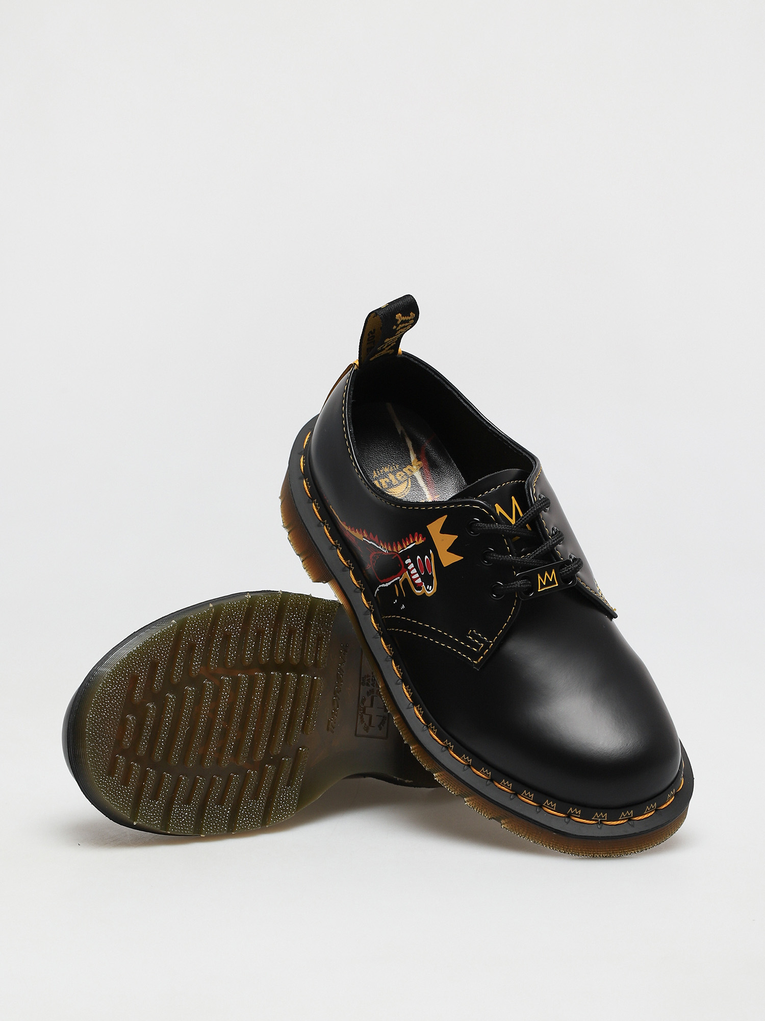 Boty Dr. Martens 1461 Basquiat (backhand and smooth black)