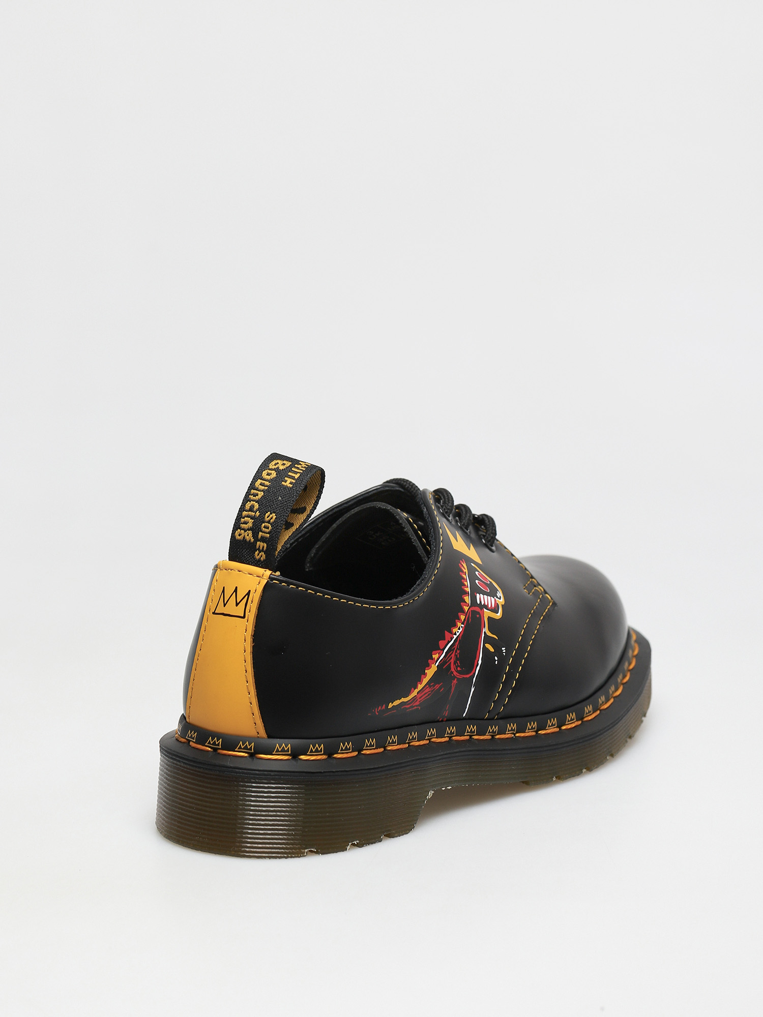 Boty Dr. Martens 1461 Basquiat (backhand and smooth black)