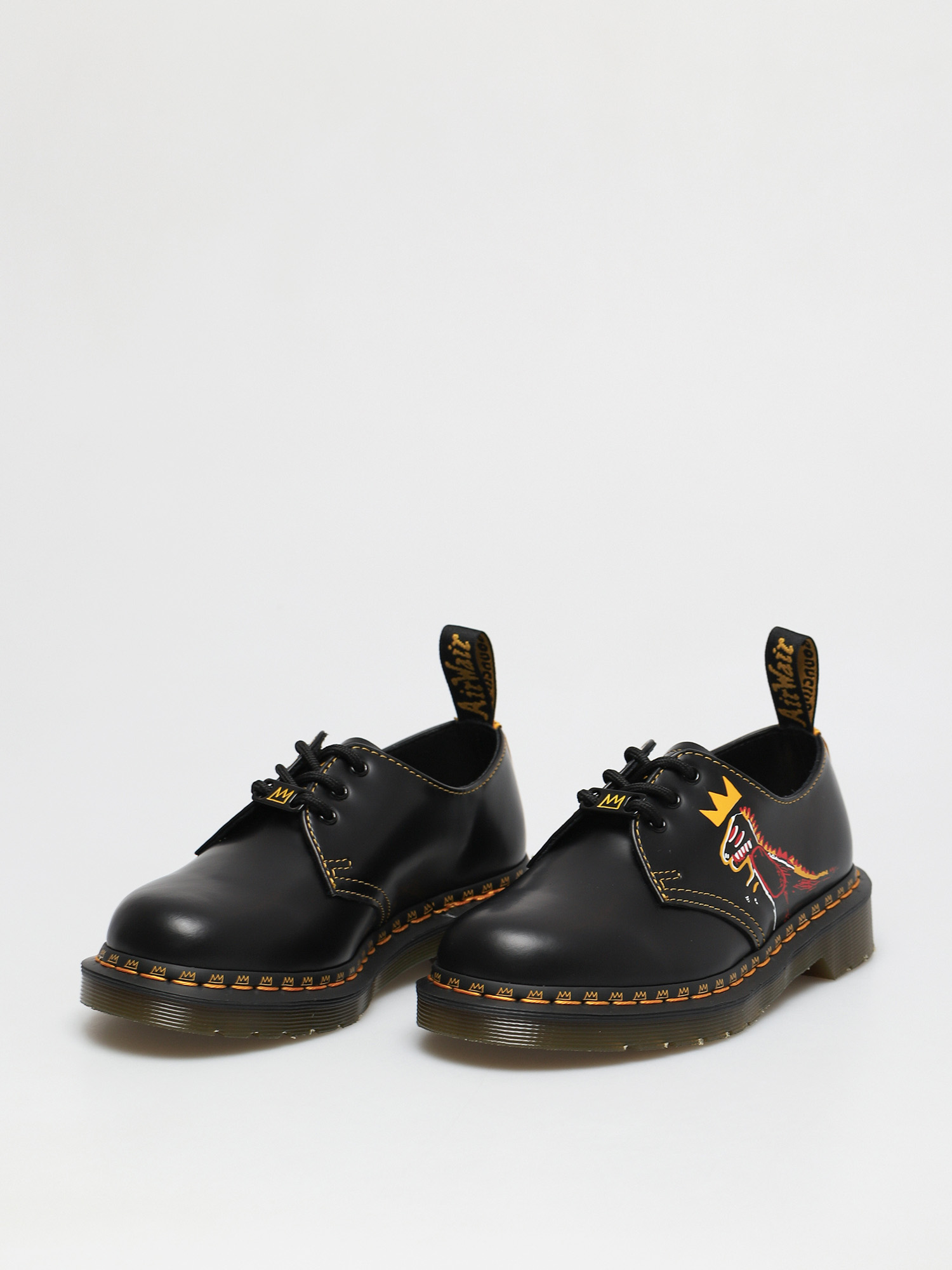 Boty Dr. Martens 1461 Basquiat (backhand and smooth black)