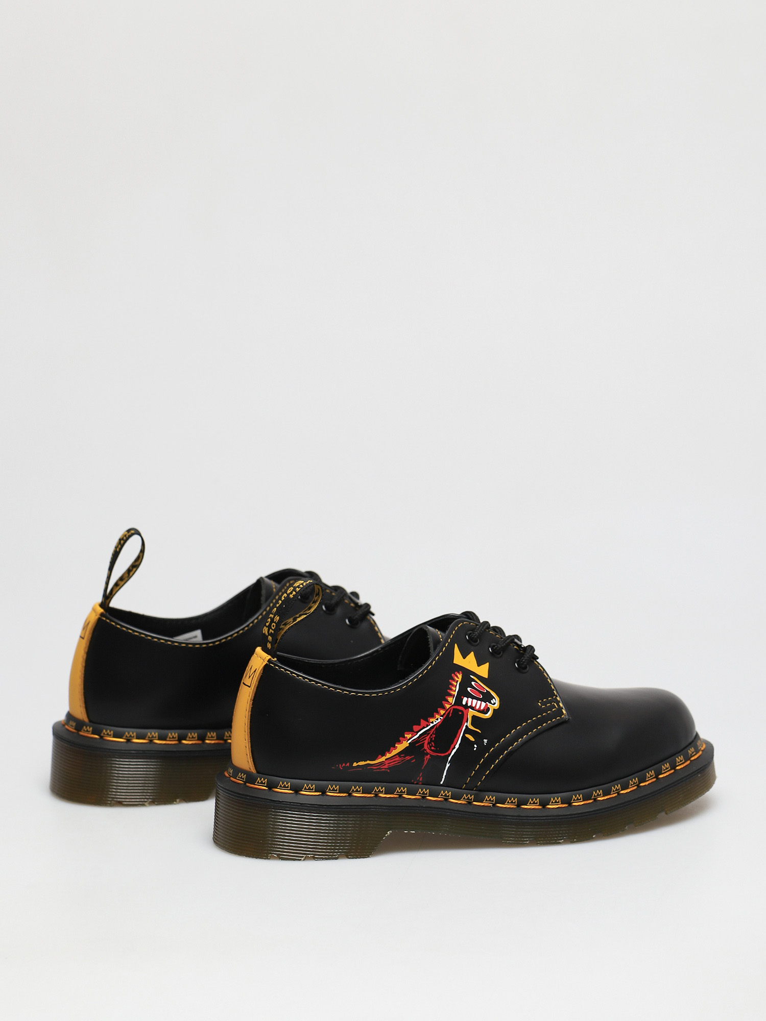 Boty Dr. Martens 1461 Basquiat (backhand and smooth black)