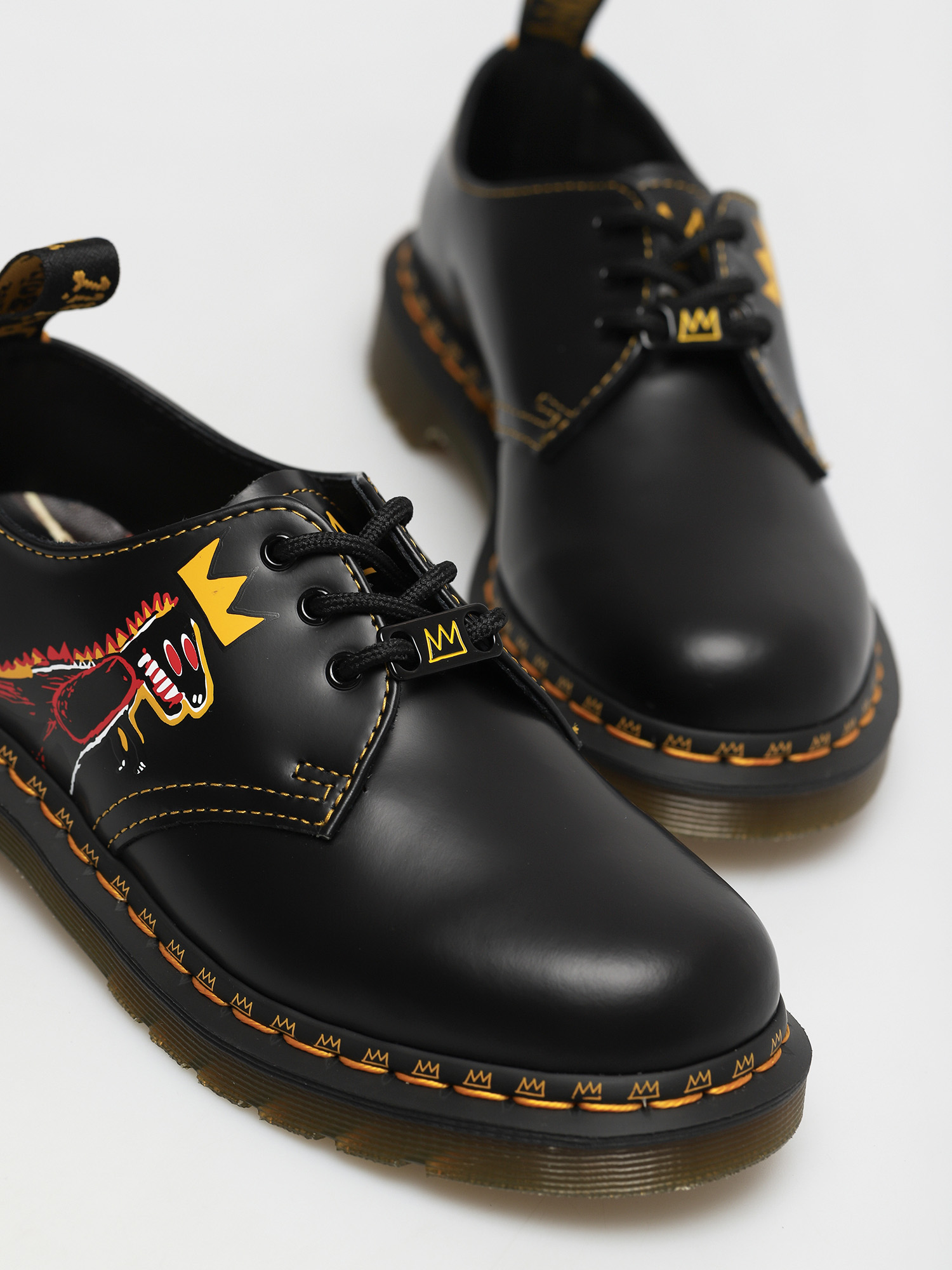 Boty Dr. Martens 1461 Basquiat (backhand and smooth black)