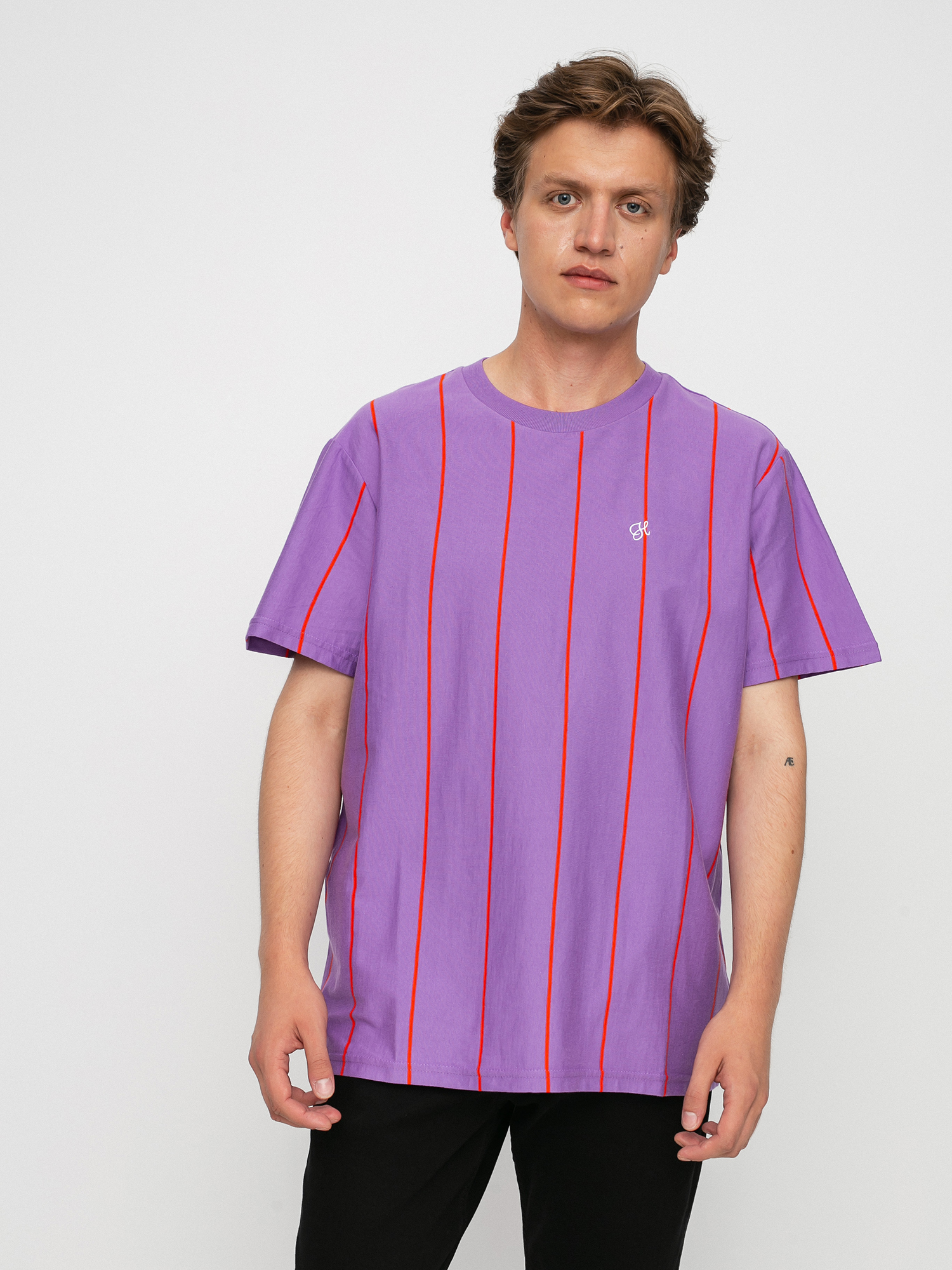 Tričko HUF Wesley Stripe (violet)