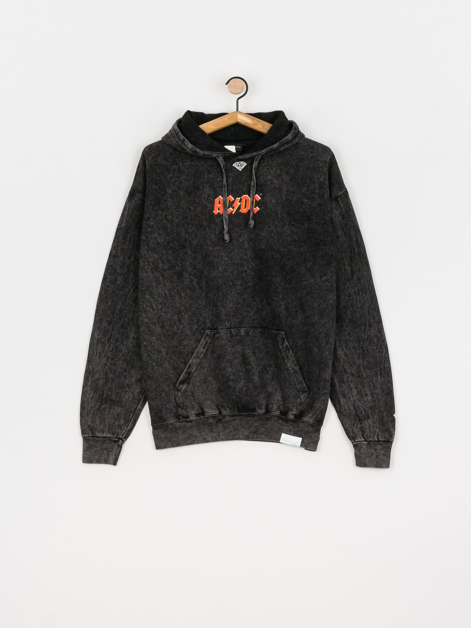 Mikina s kapucí Diamond Supply Co. Ac/Dc Diamond HD (mineral)