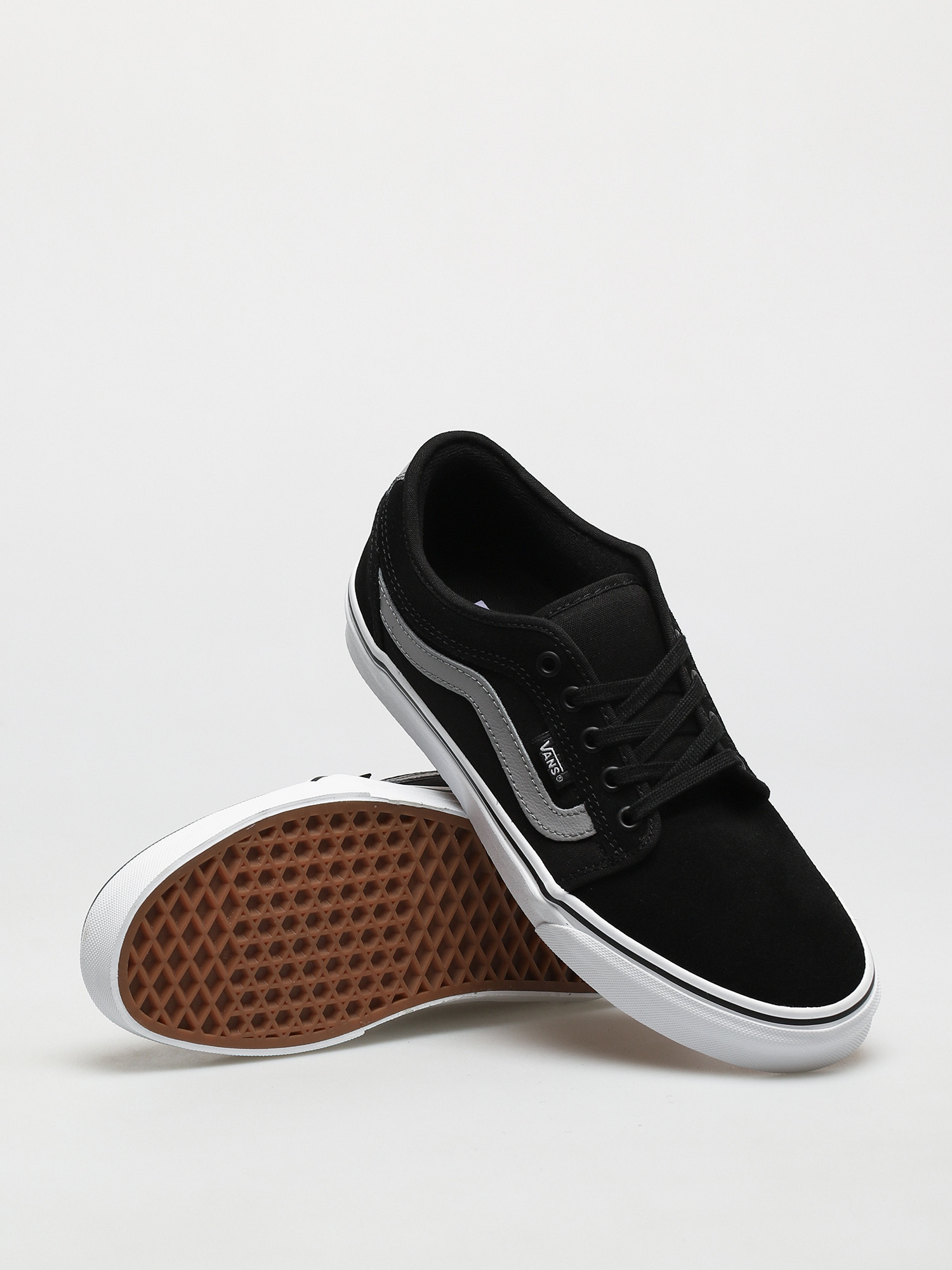 Boty Vans Chukka Low Sidestripe (black/gray/white)