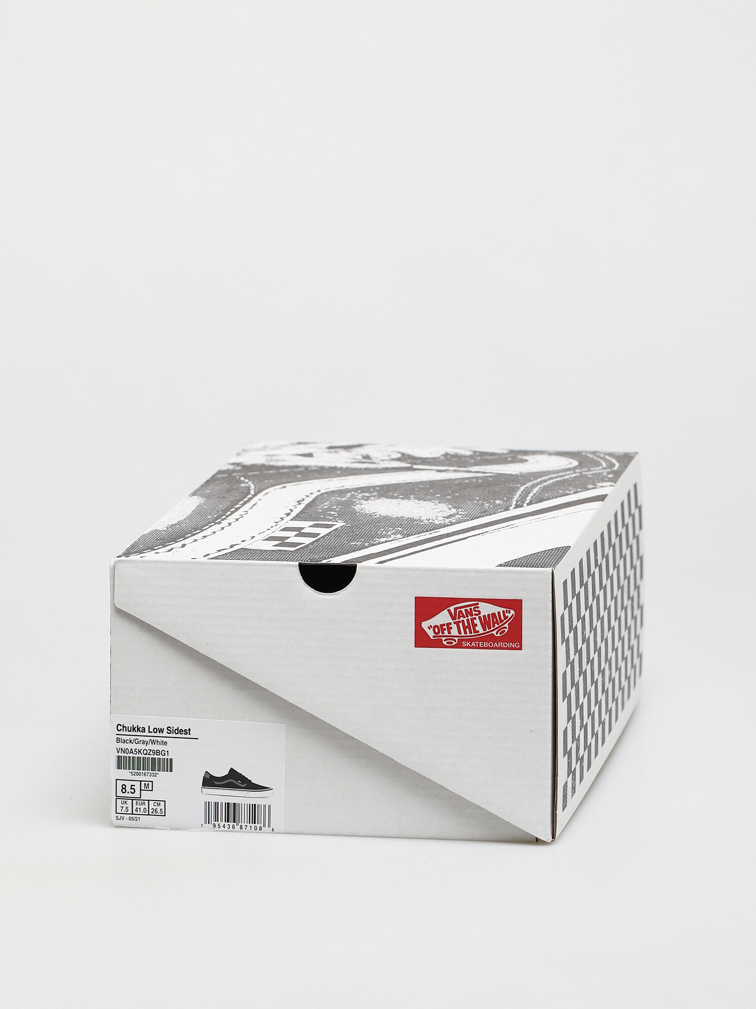 Boty Vans Chukka Low Sidestripe (black/gray/white)