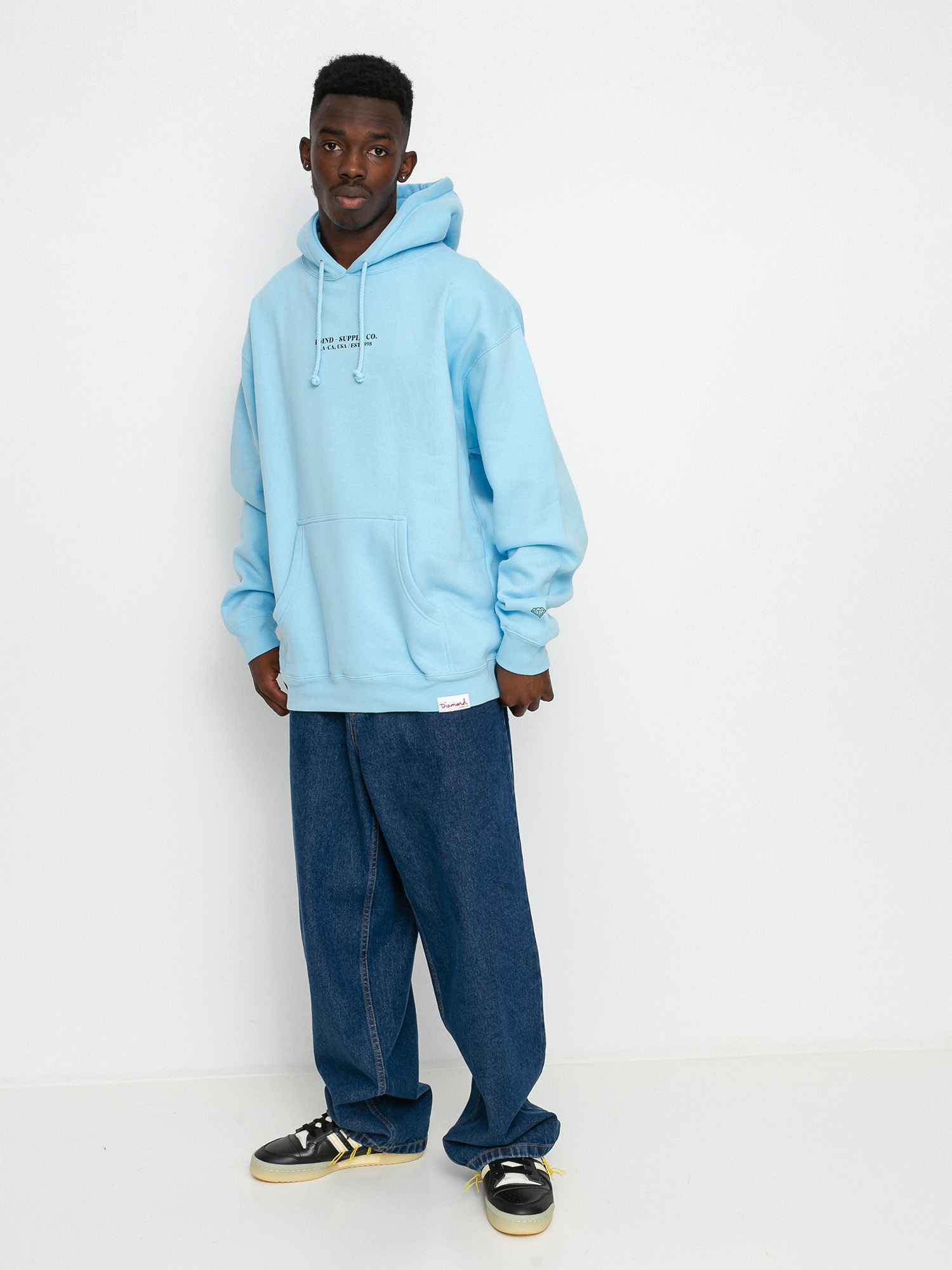 Mikina s kapuc Diamond Supply Co. Est. 1998 HD baby blue