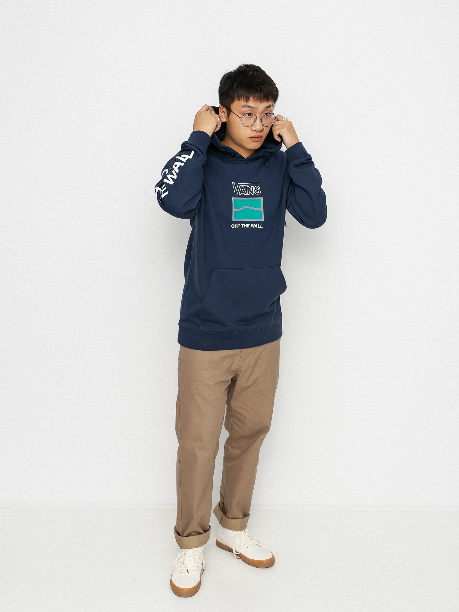 Mikina s kapucí Vans Sequence II HD (dress blues)