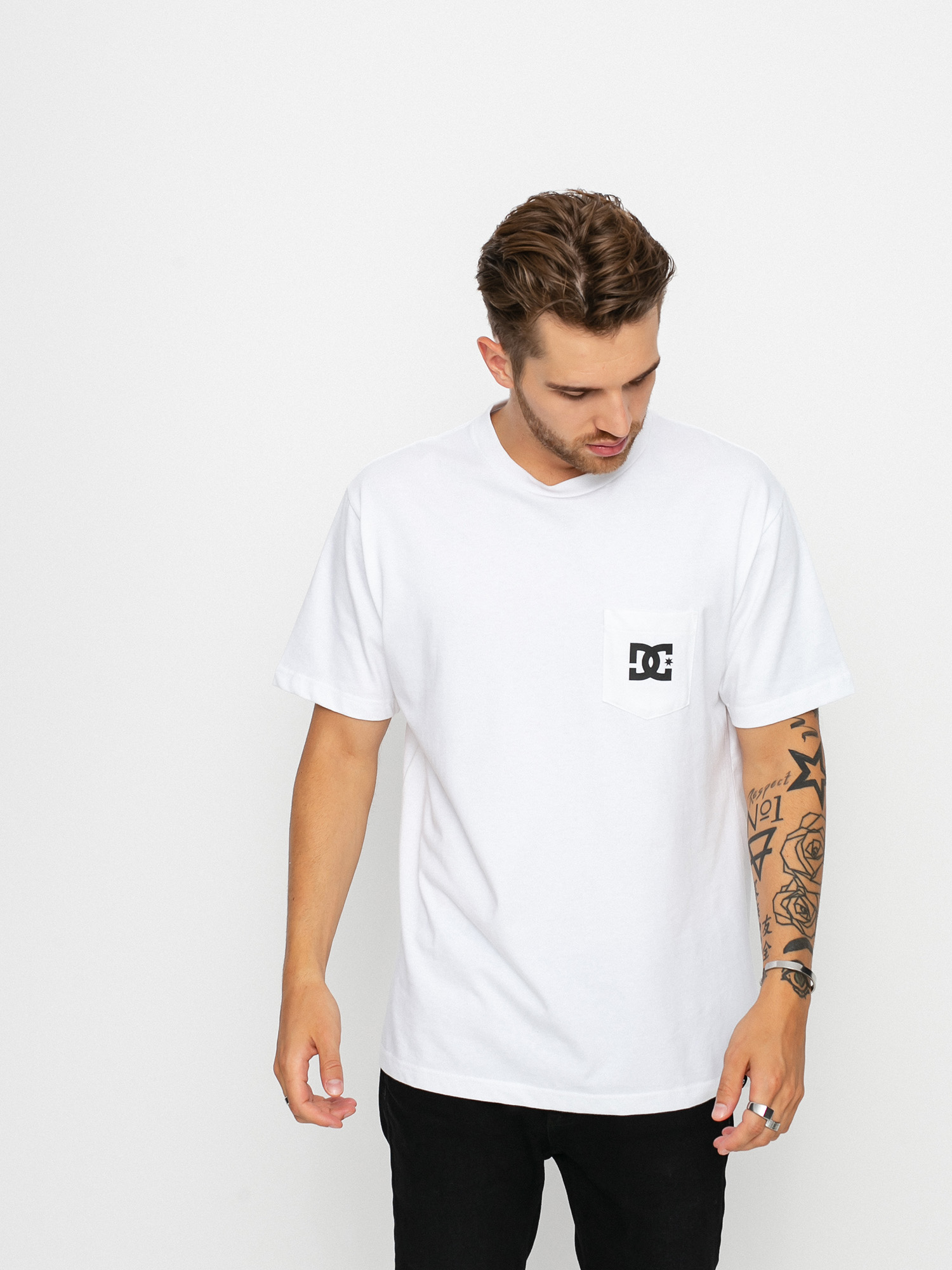 Tričko DC Star Pocket (white)