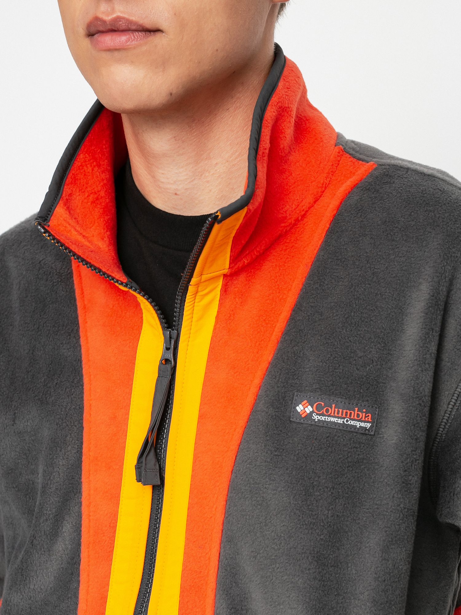 Pánský Fleecová mikina Columbia Back Bowl (red quartz/shark)