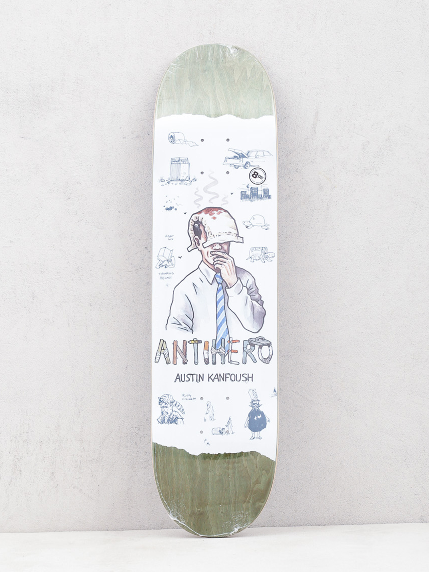 Deska Antihero Kanfoush Recycling (olive)