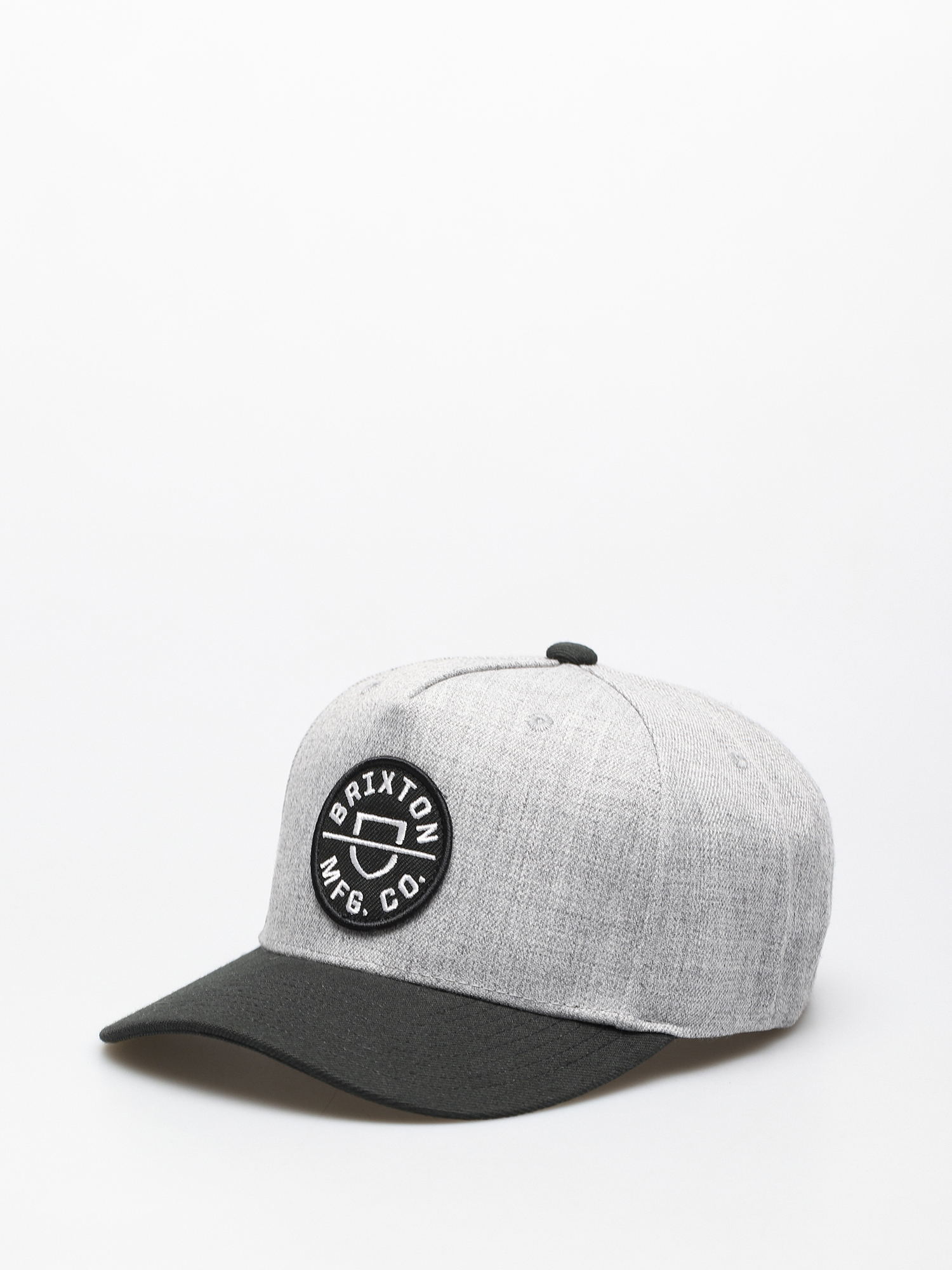 Kšiltovka  Brixton Crest C Mp Snapback (heather grey/black)