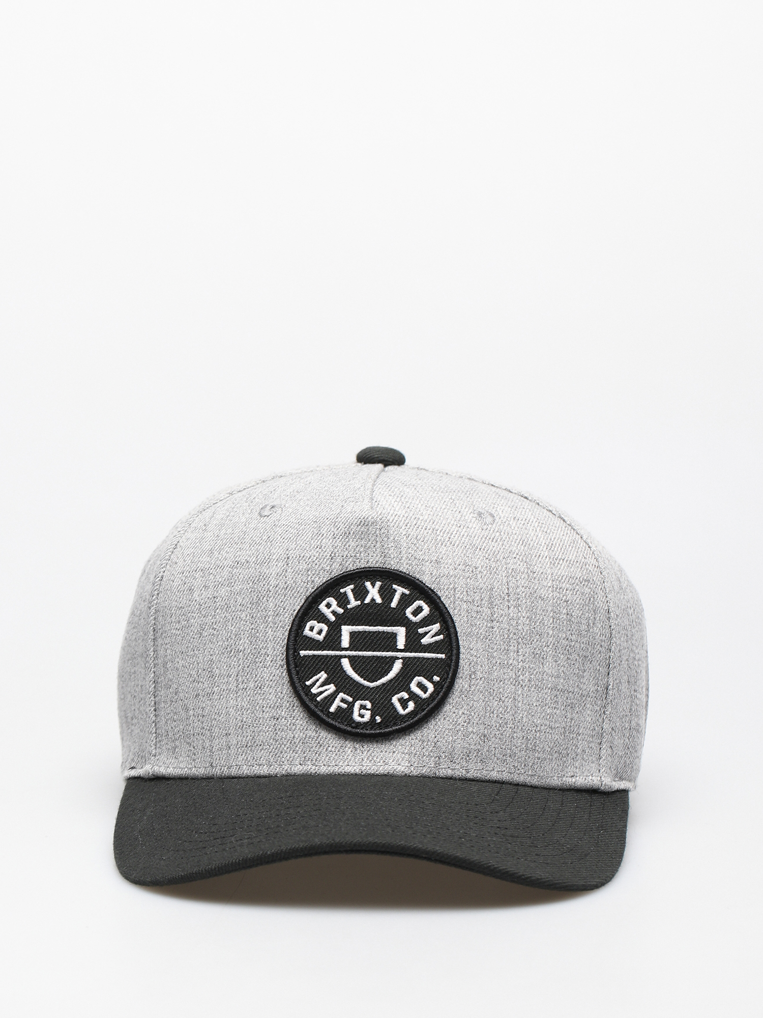 Kšiltovka  Brixton Crest C Mp Snapback (heather grey/black)