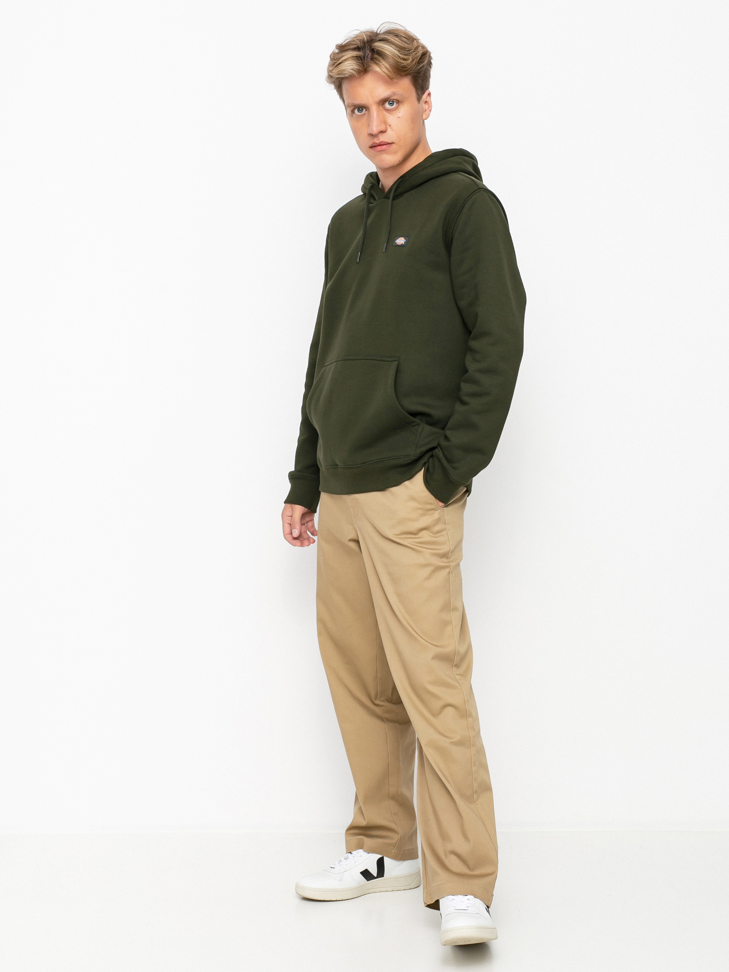 Mikina s kapucu00ed Dickies Oakport HD (olive green)