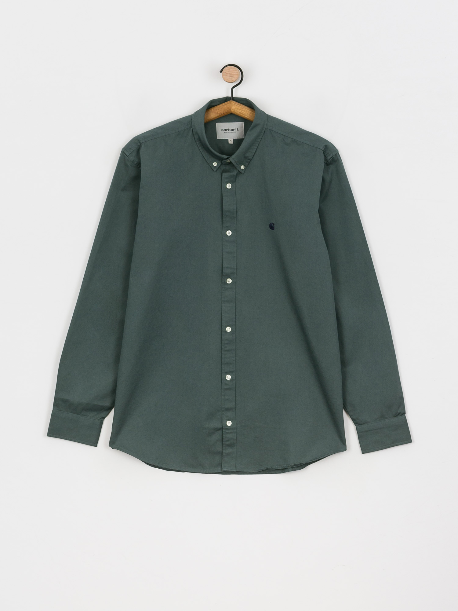 Košile Carhartt WIP Madison (eucalyptus/dark navy)