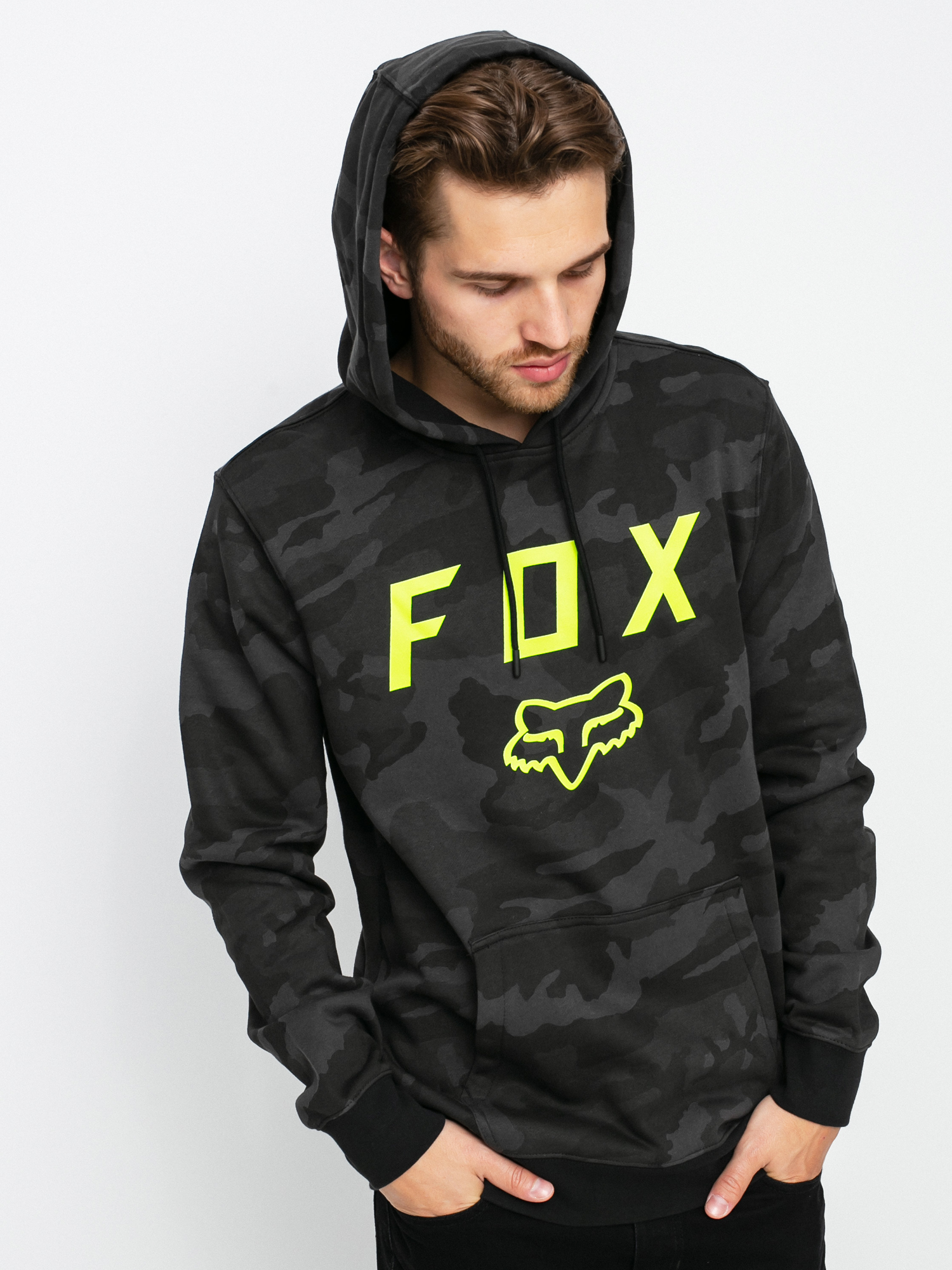 Mikina s kapucí Fox Legacy Moth HD (blk cam)