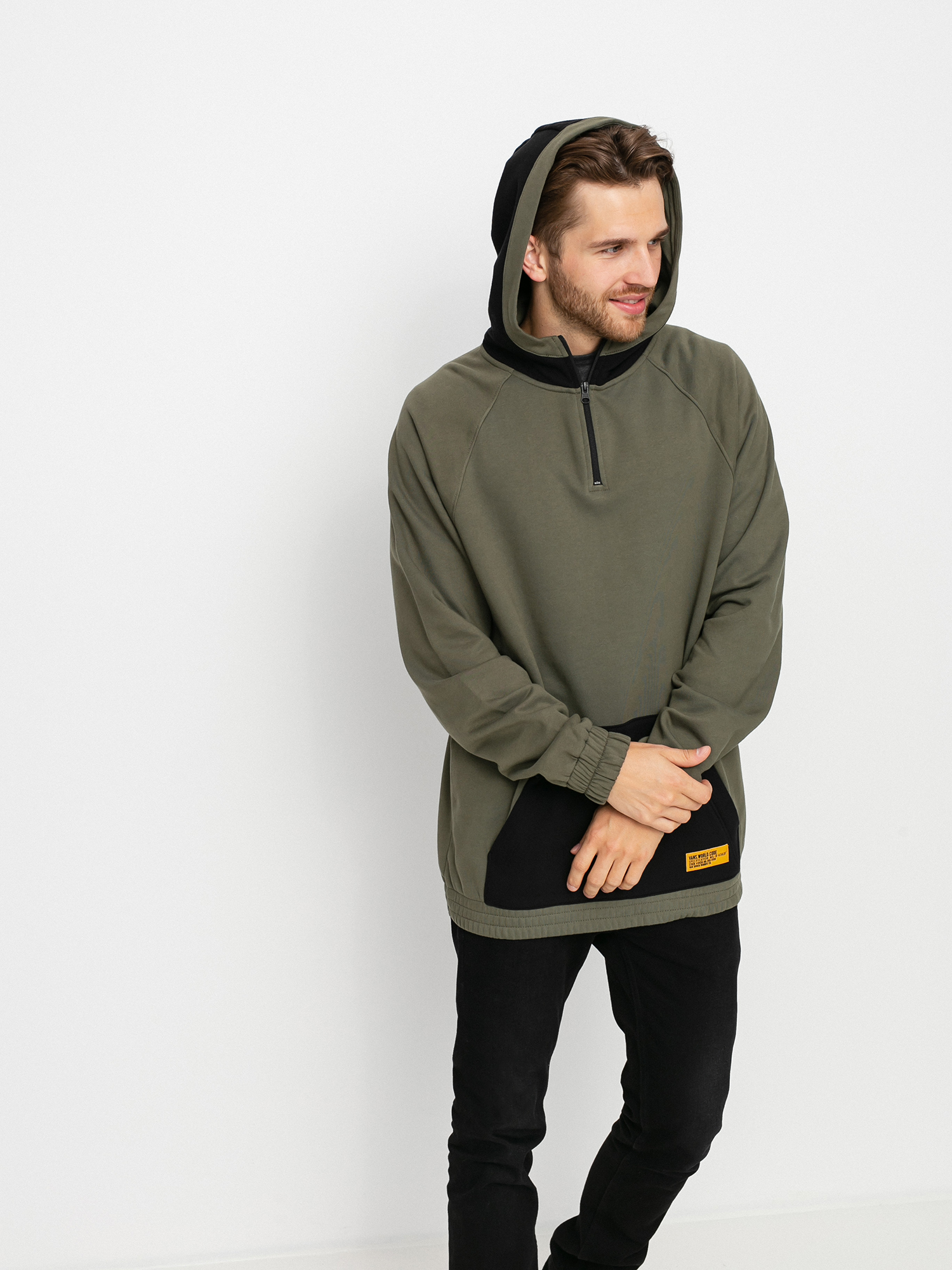 Mikina Vans World Code Qzip (grape leaf)