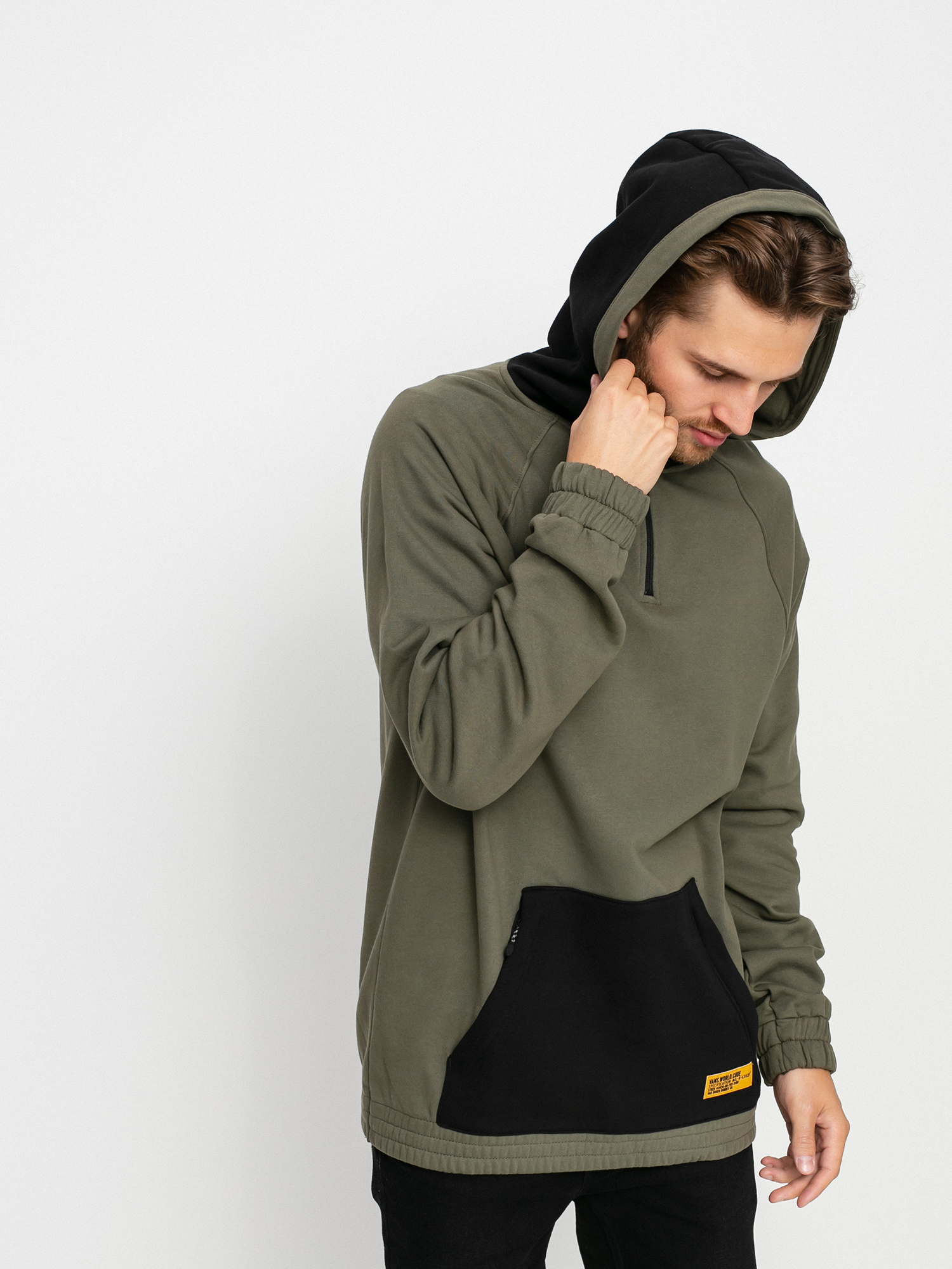 Mikina Vans World Code Qzip (grape leaf)