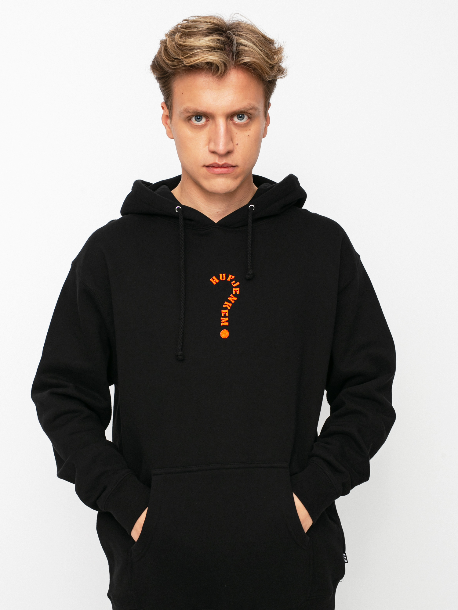 Mikina s kapucí HUF x JENKEM The Portal HD (black)